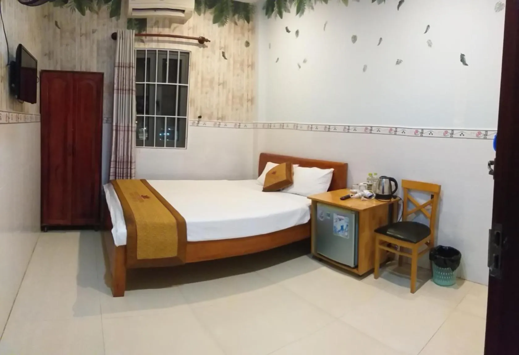 Bed in Ngan Giang Guesthouse