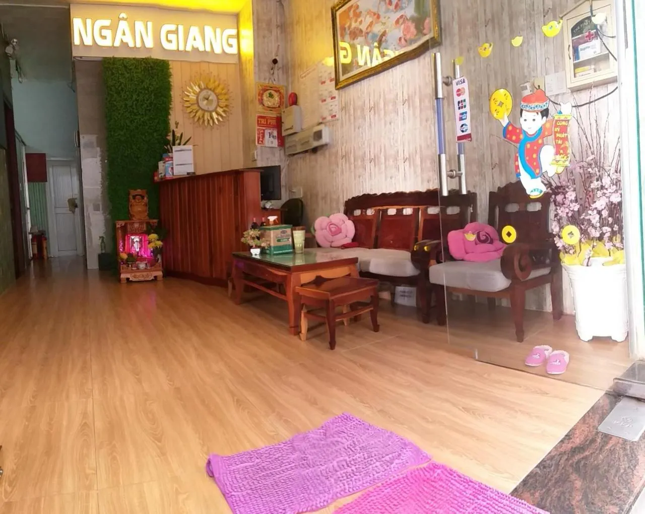 Living room in Ngan Giang Guesthouse