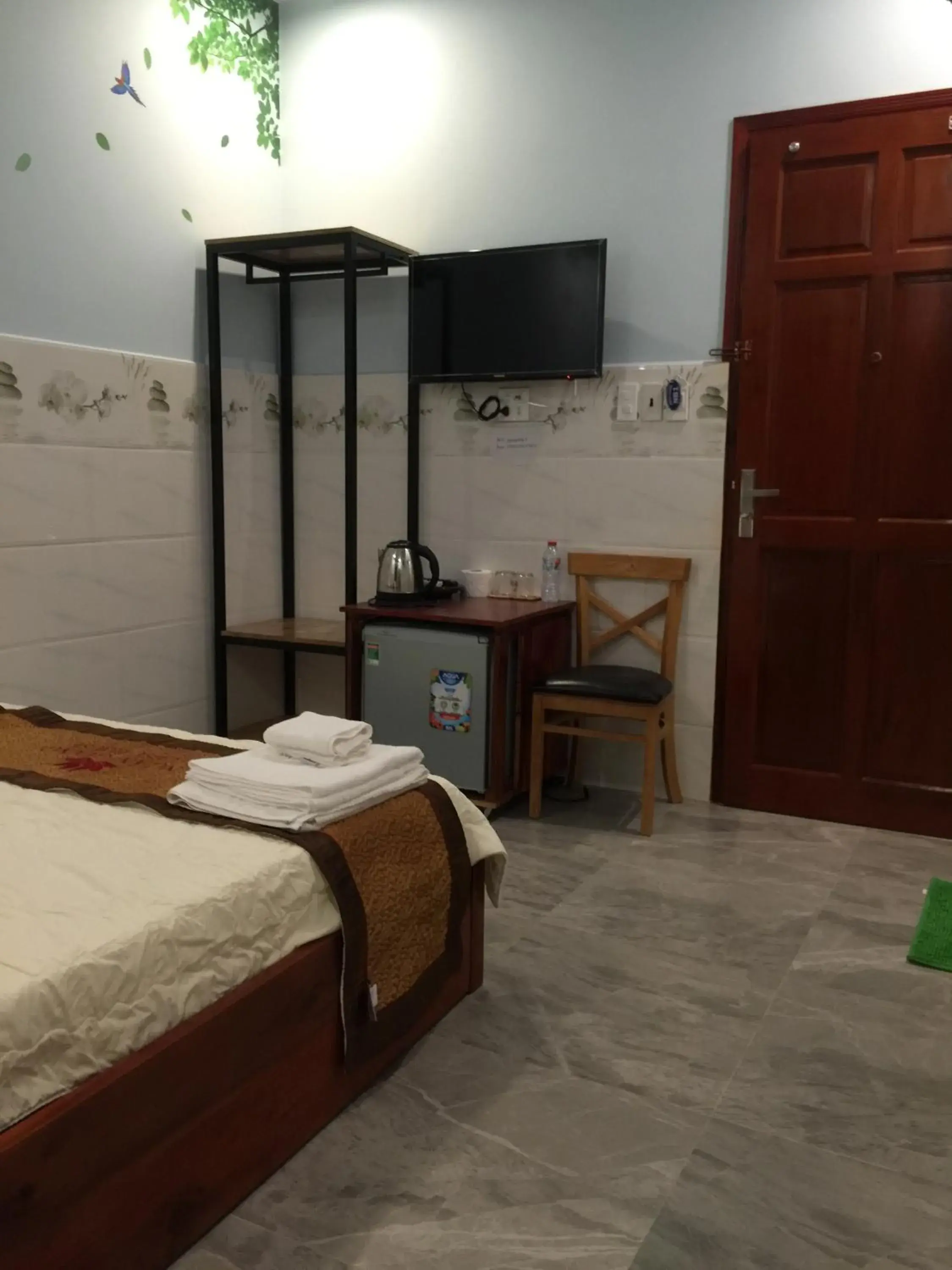 Decorative detail, Bed in Ngan Giang Guesthouse Decorative detail, Bed in Ngan Giang Guesthouse