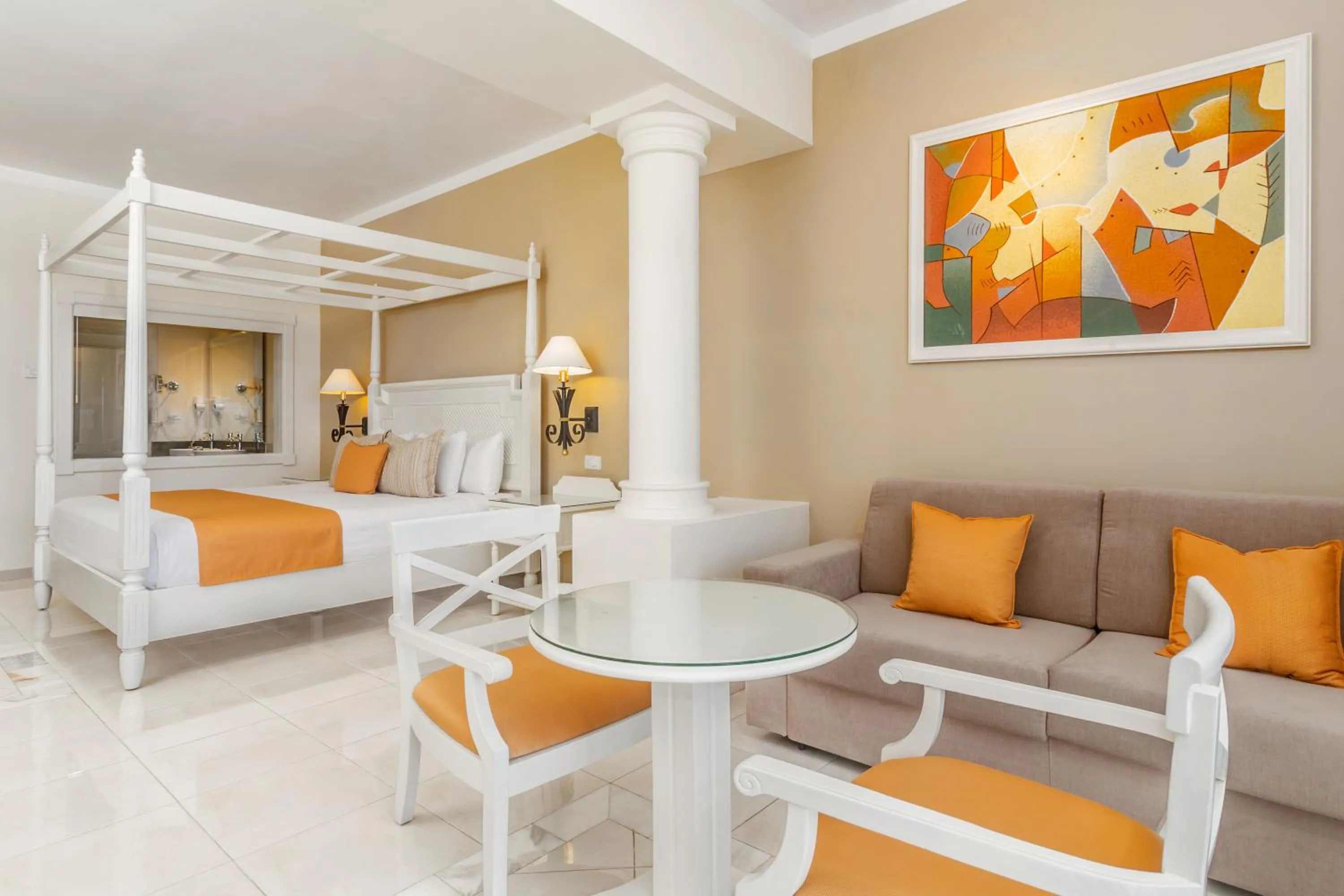 Living room, Bed in Bahia Principe Escape Runaway Bay - All Inclusive