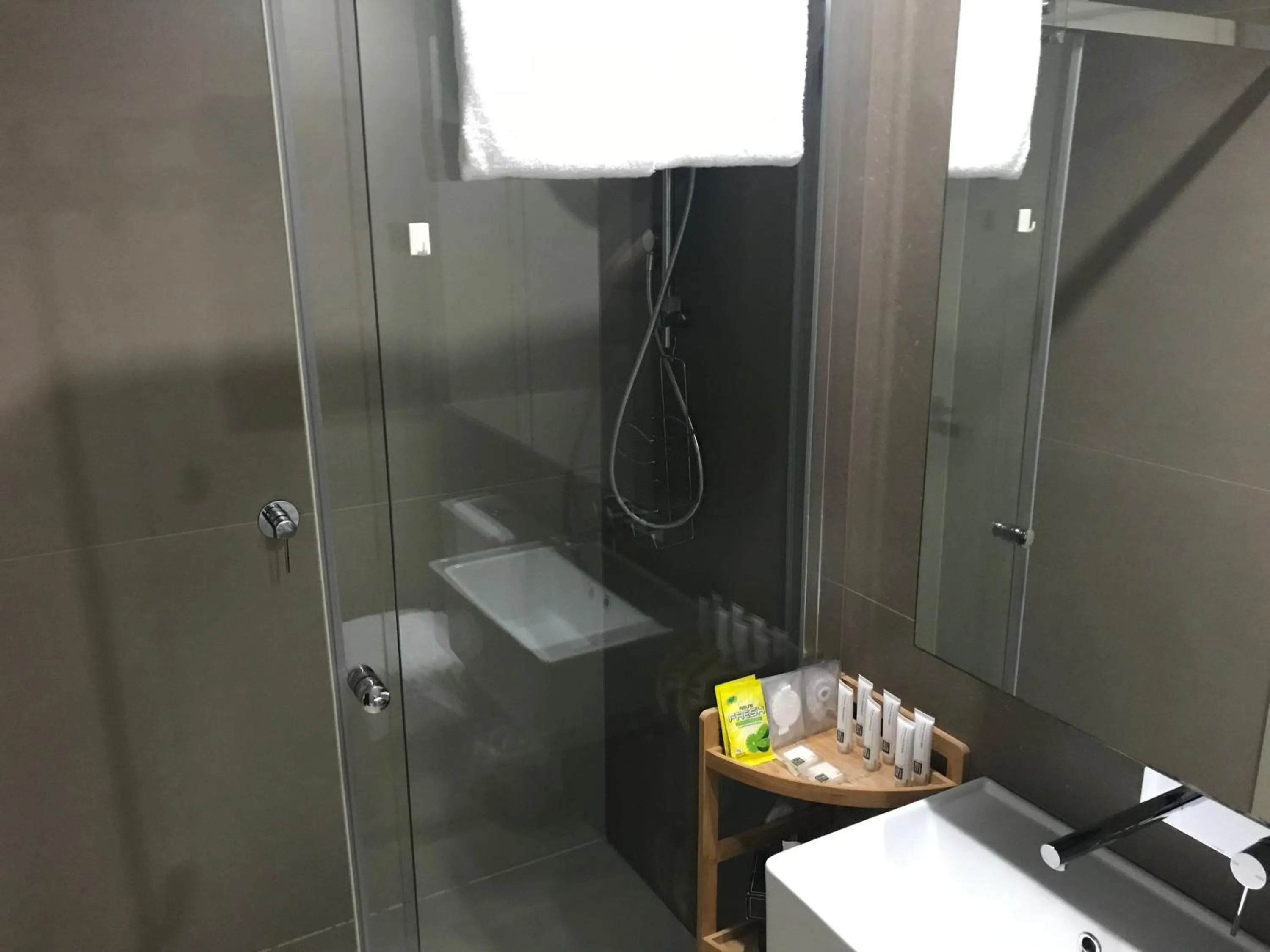 Shower, Bathroom in Winston Apartments
