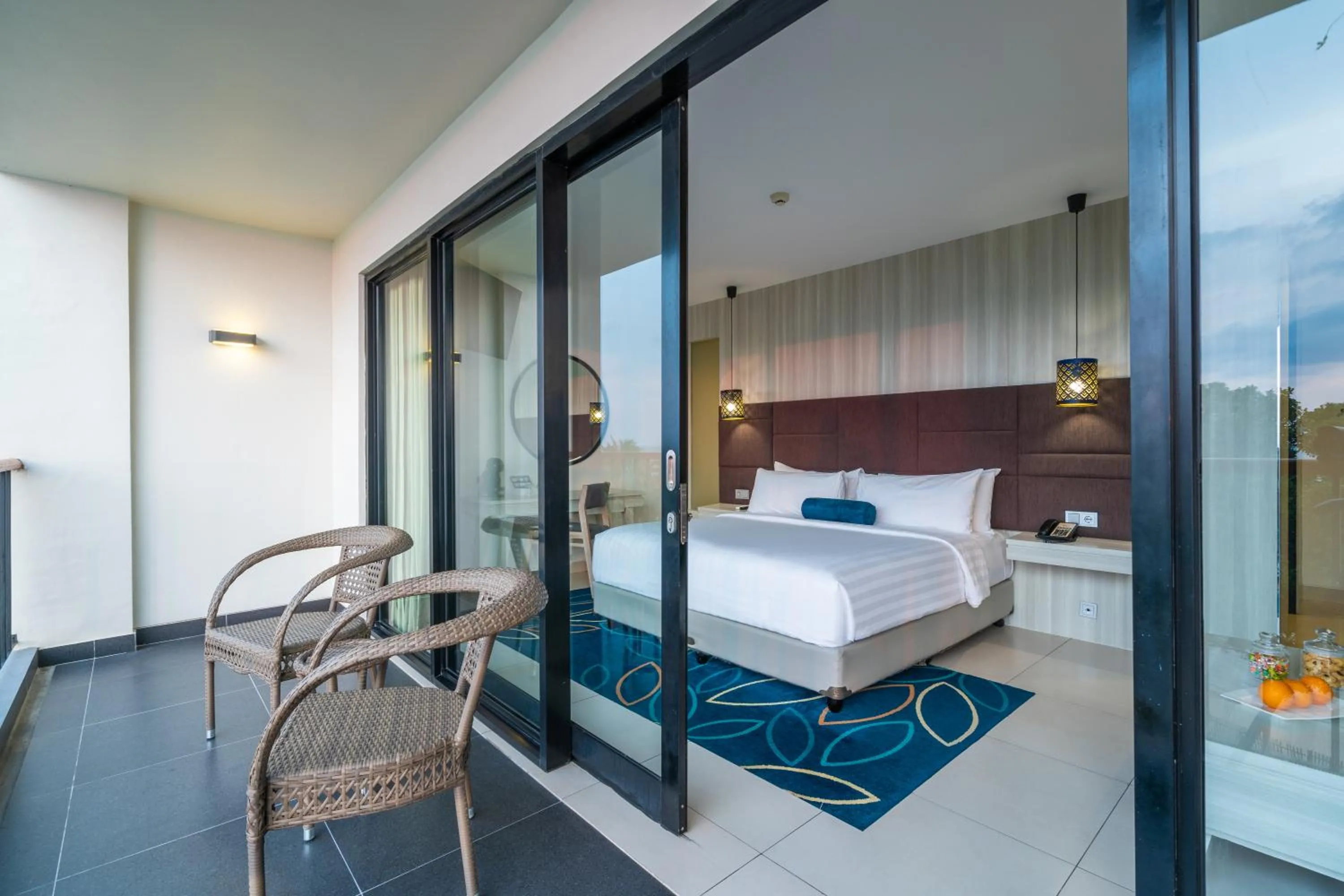 Seating area, Bed in Aston Anyer Beach Hotel