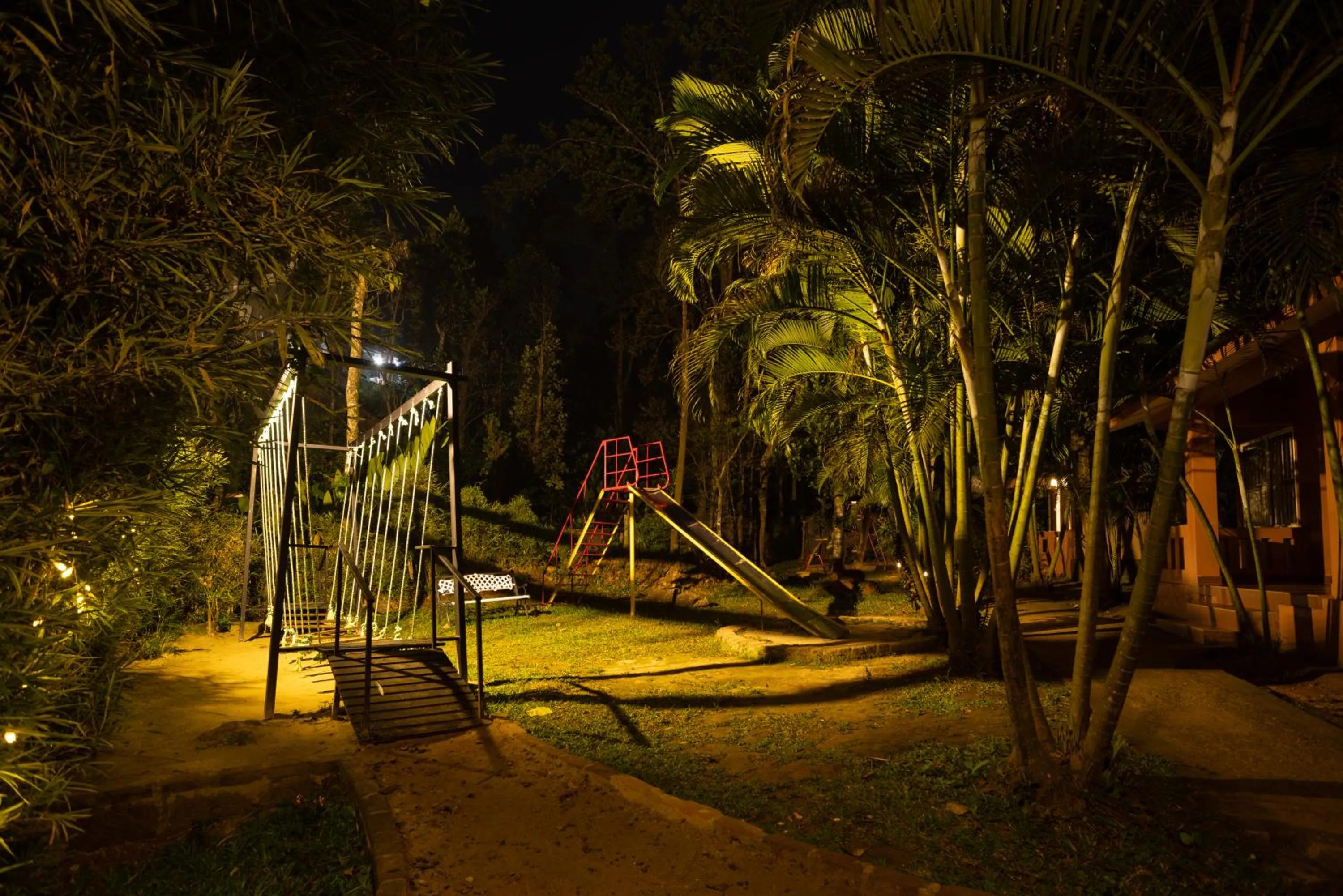 Children play ground in Lakkidi Village Resort Wayanad