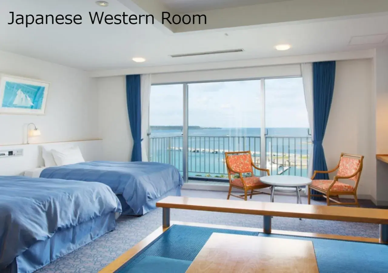 Room with Tatami area and Sea View - single occupancy in Marine Piazza Okinawa Room with Tatami area and Sea View - single occupancy in Marine Piazza Okinawa