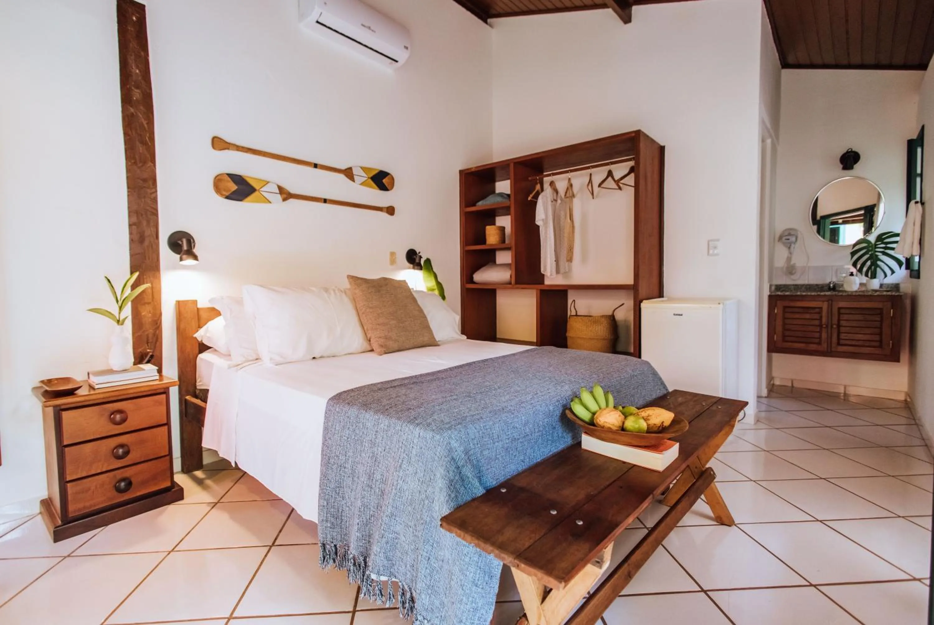 Bed in Pousada Vila das Pedras