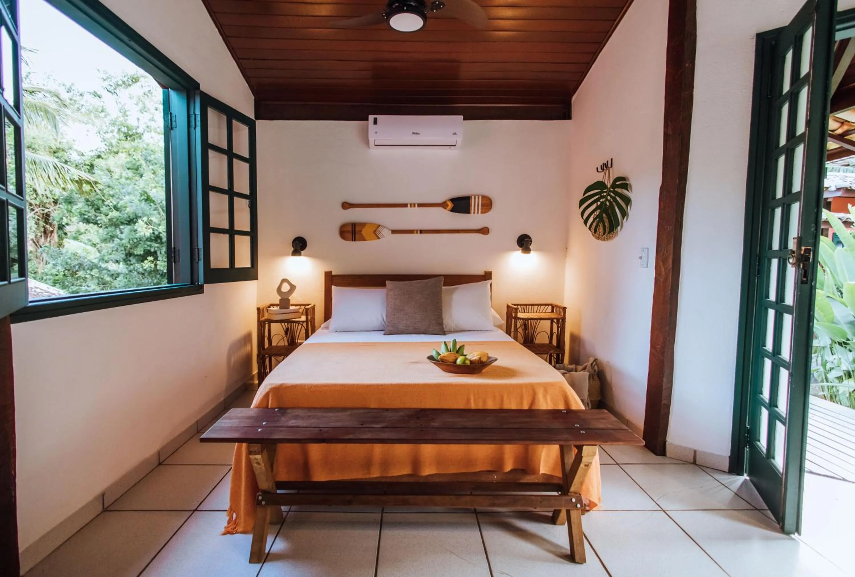 Bed in Pousada Vila das Pedras