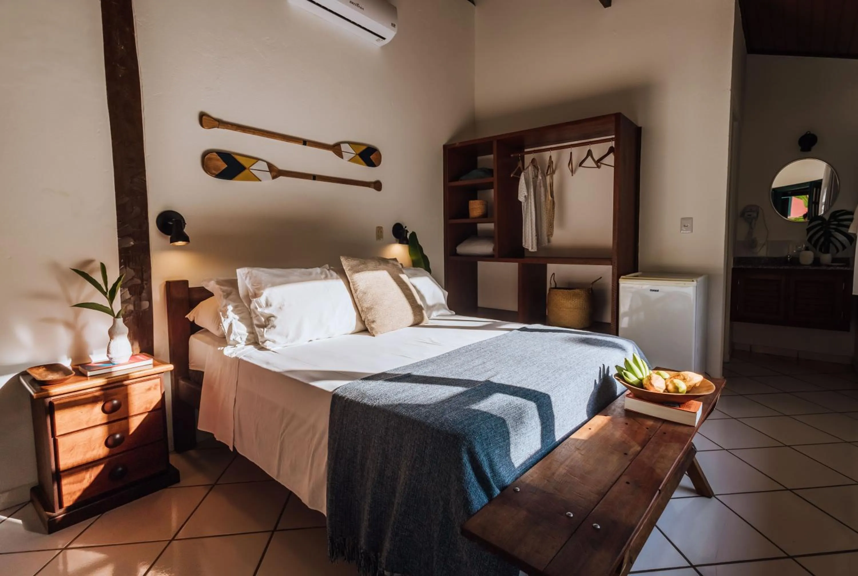 Bed in Pousada Vila das Pedras