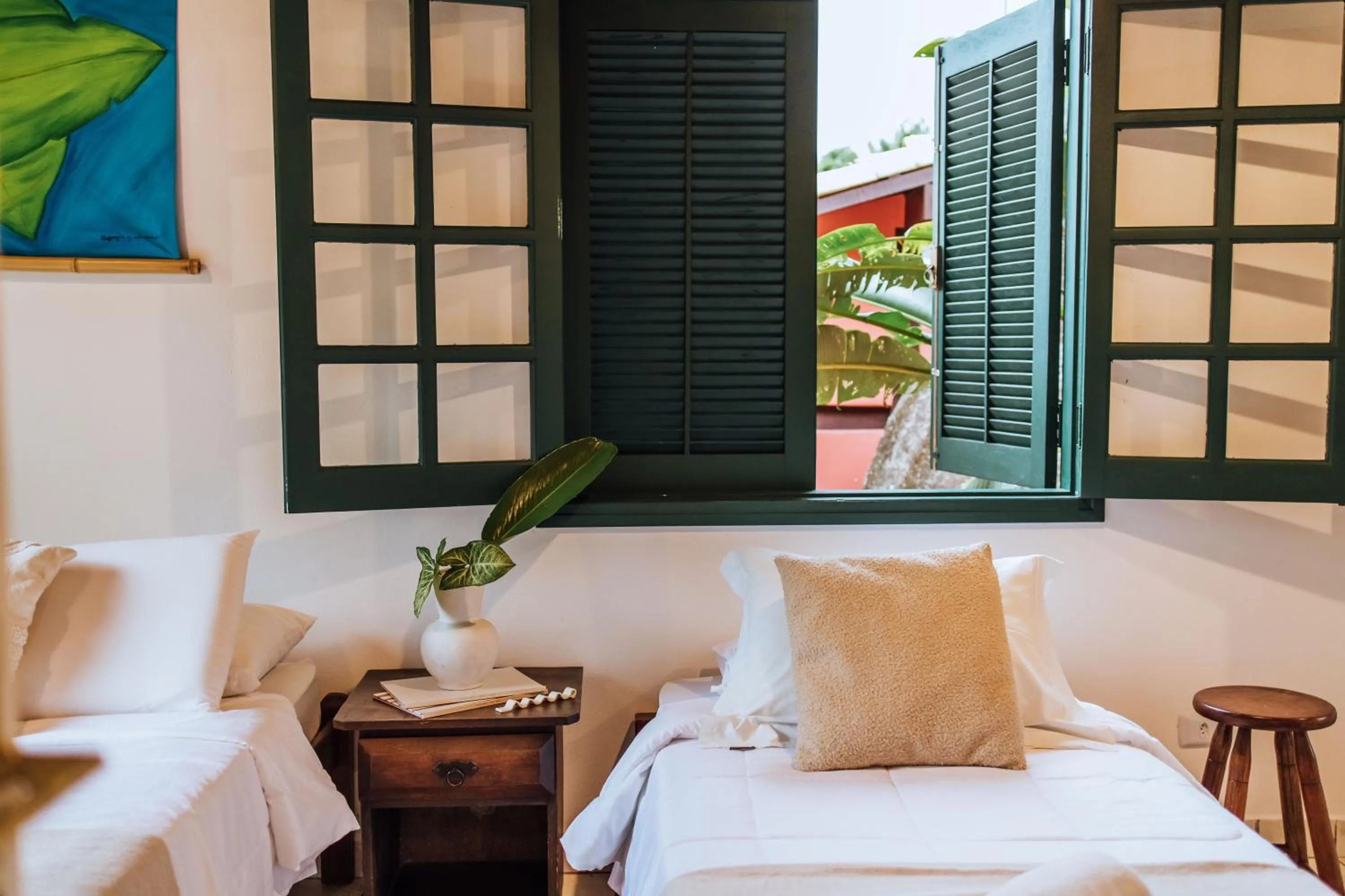 Bed in Pousada Vila das Pedras