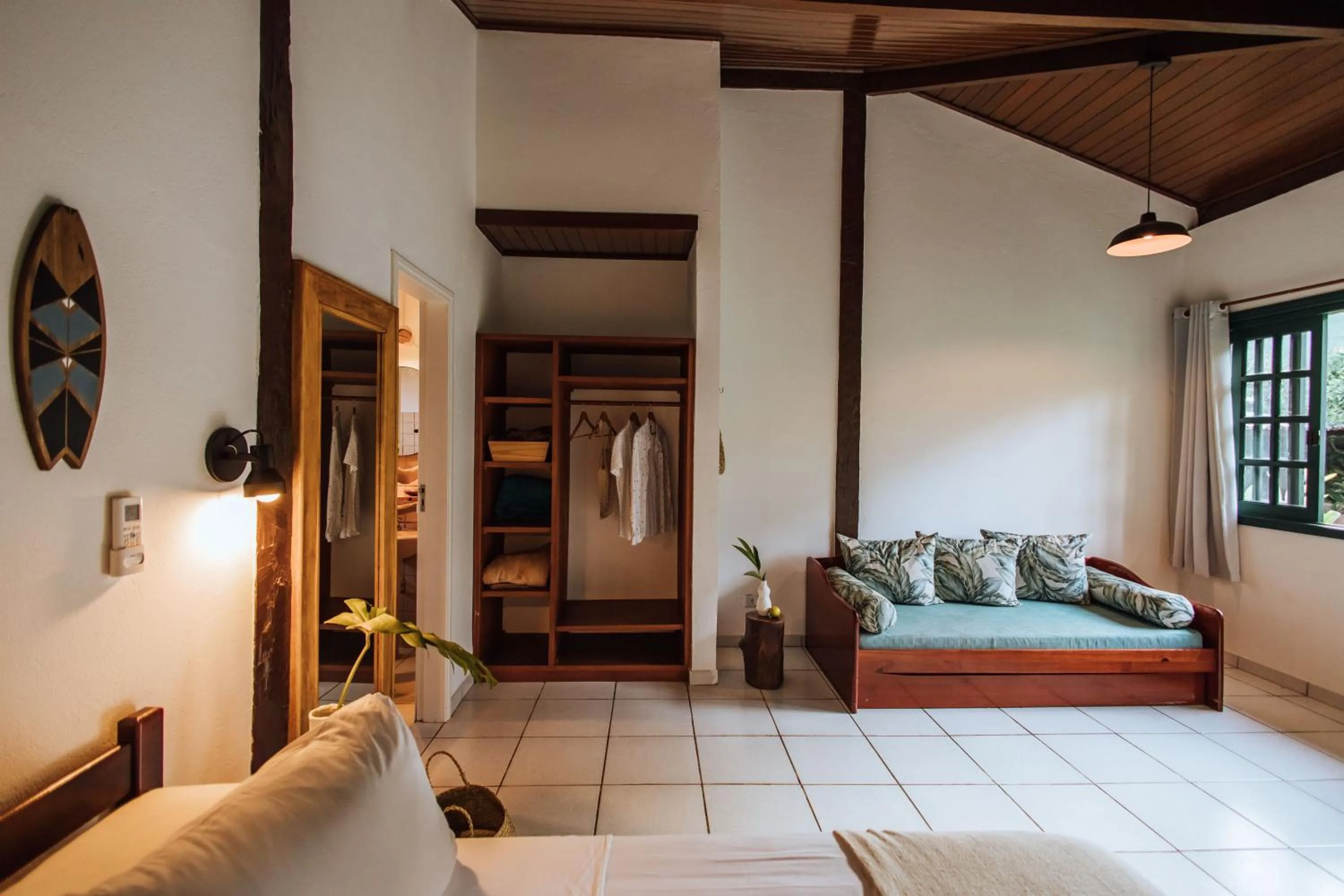 Bed in Pousada Vila das Pedras