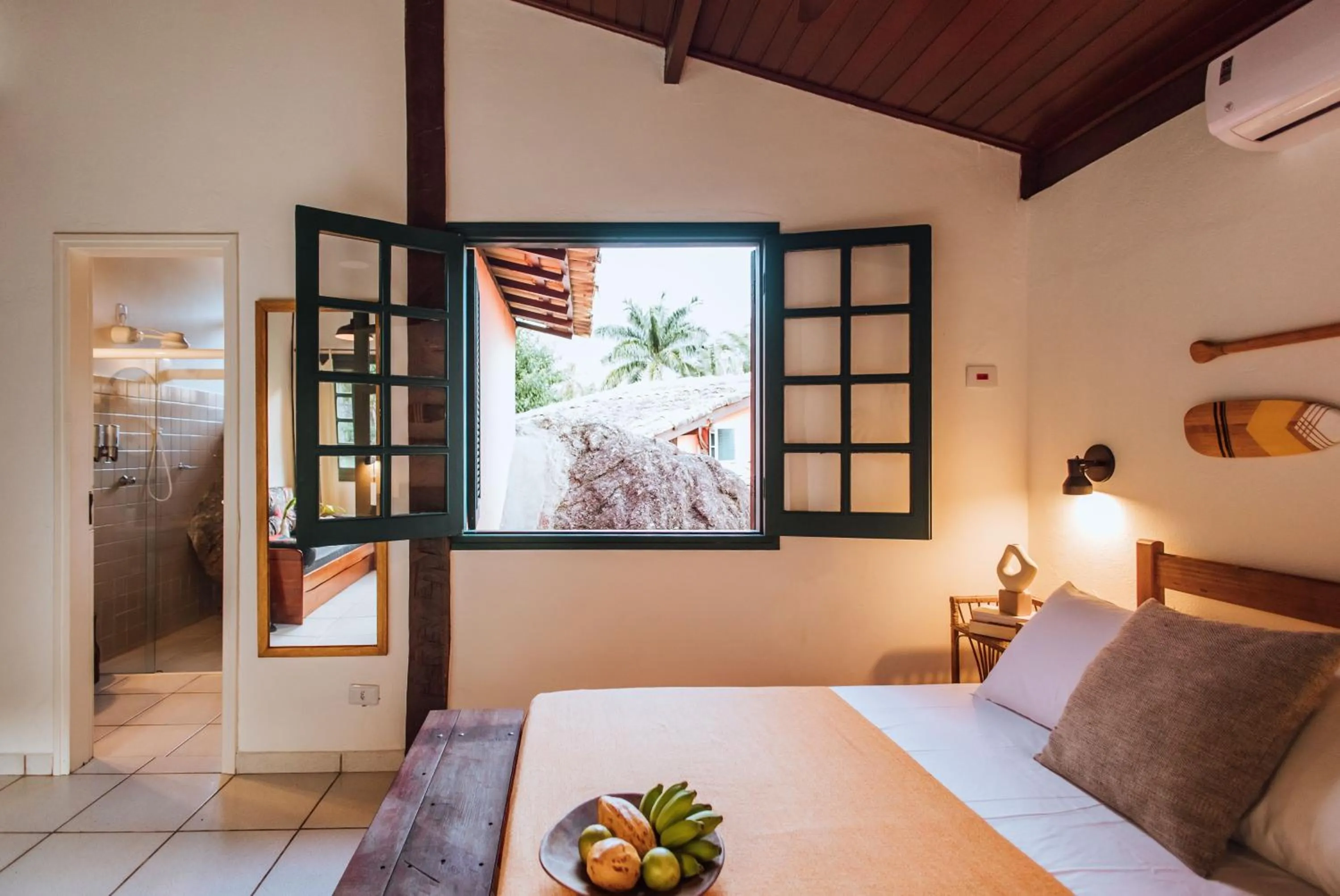 Bed in Pousada Vila das Pedras