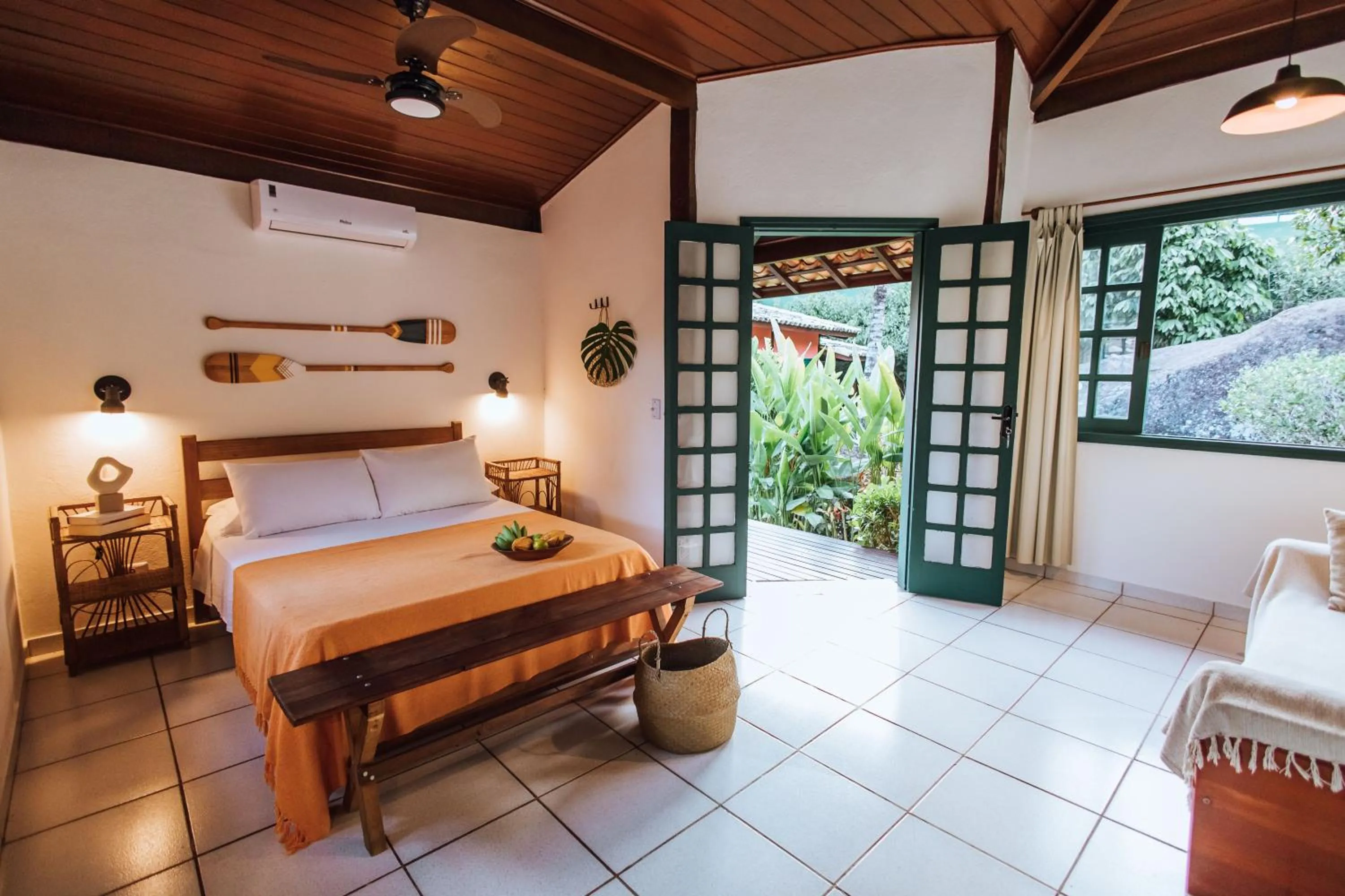 Bed in Pousada Vila das Pedras