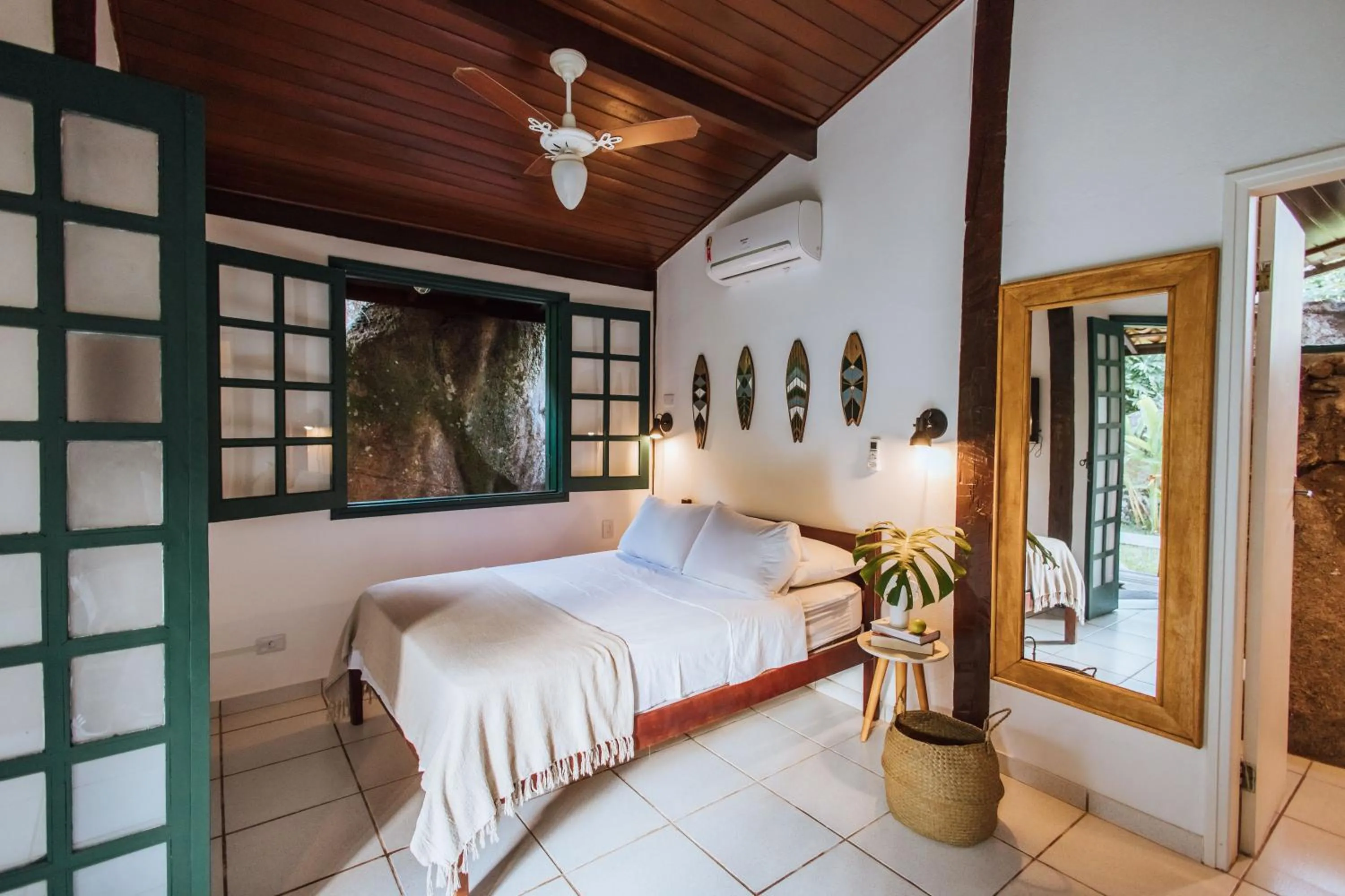 Bed in Pousada Vila das Pedras