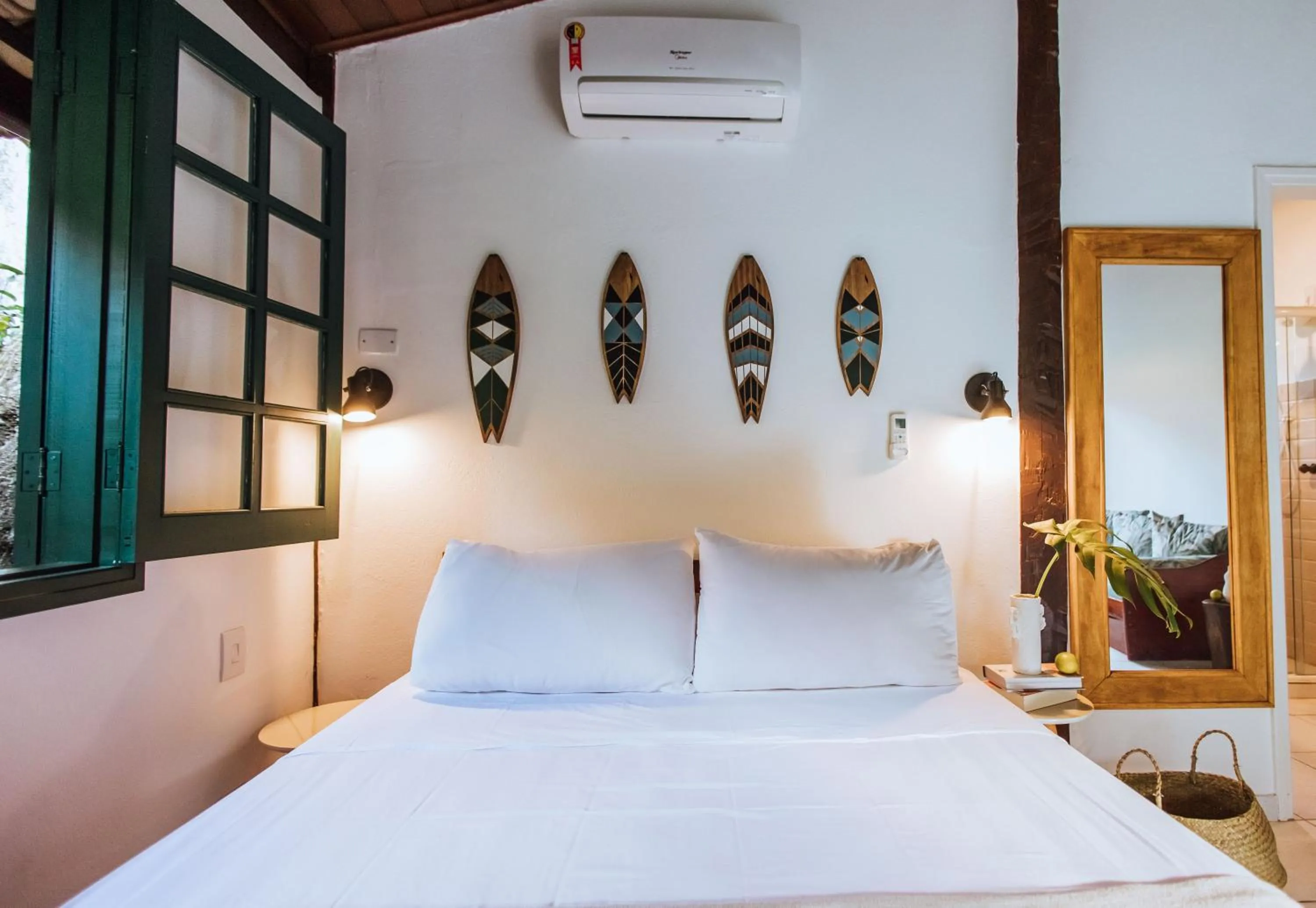 Bed in Pousada Vila das Pedras