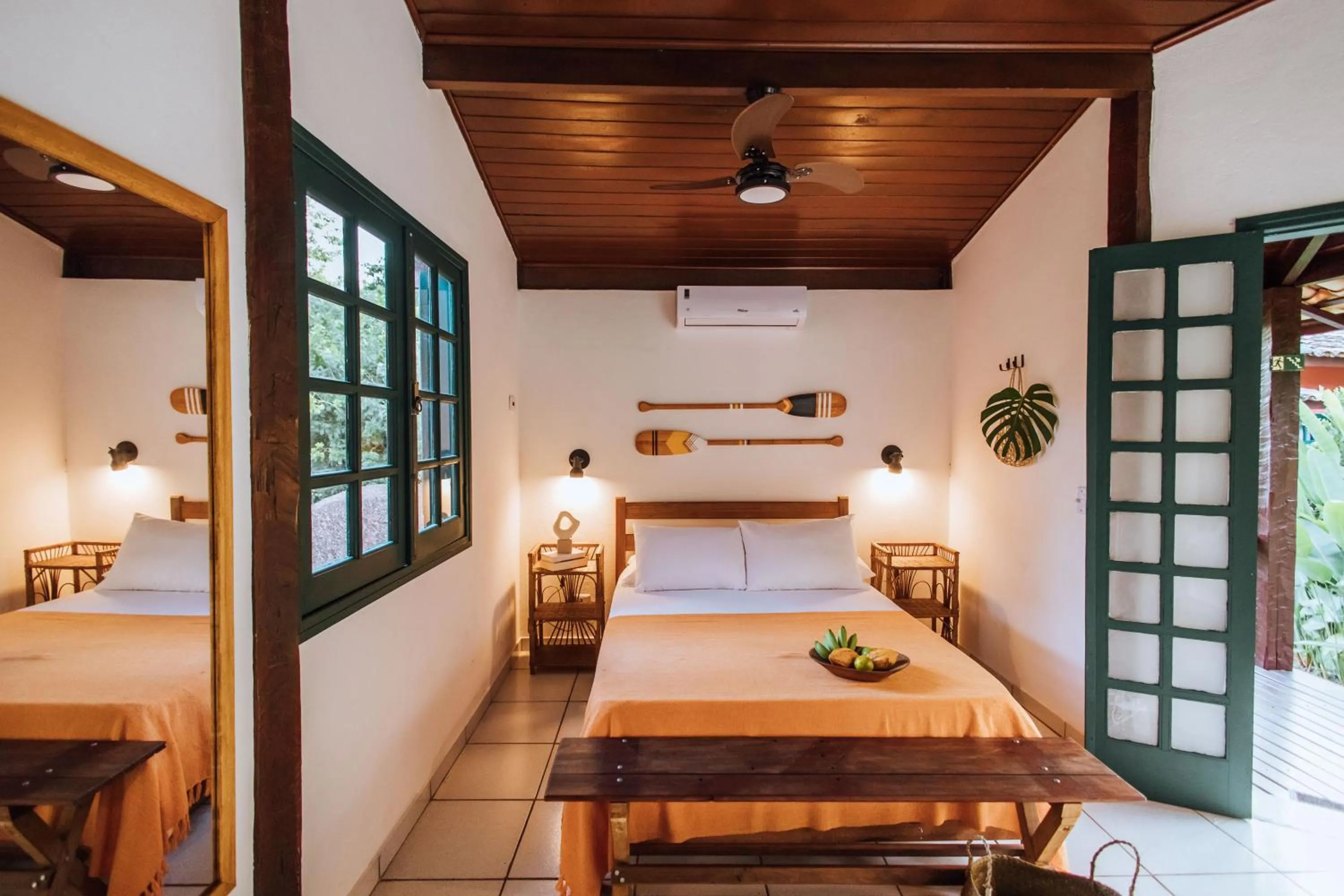 Bed in Pousada Vila das Pedras