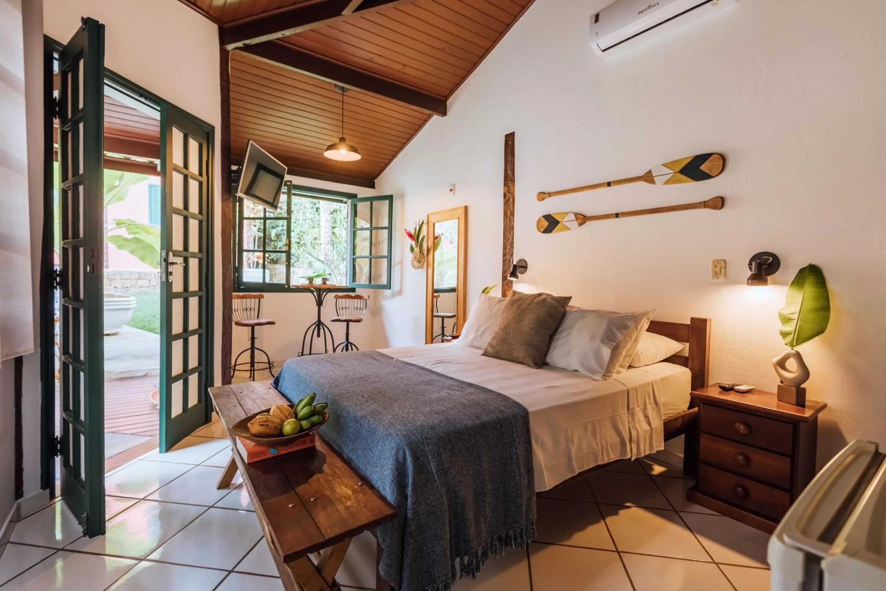 Bed in Pousada Vila das Pedras