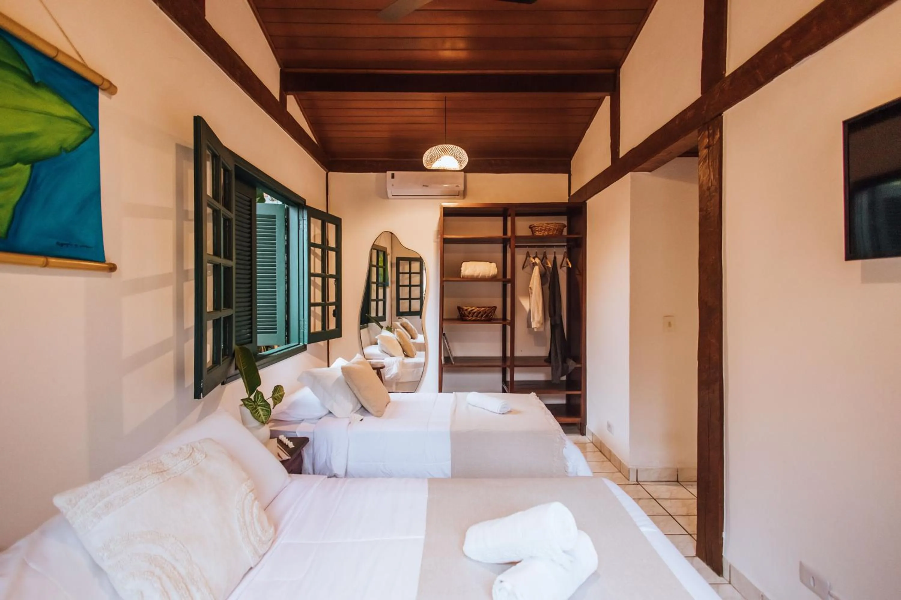 Bed in Pousada Vila das Pedras