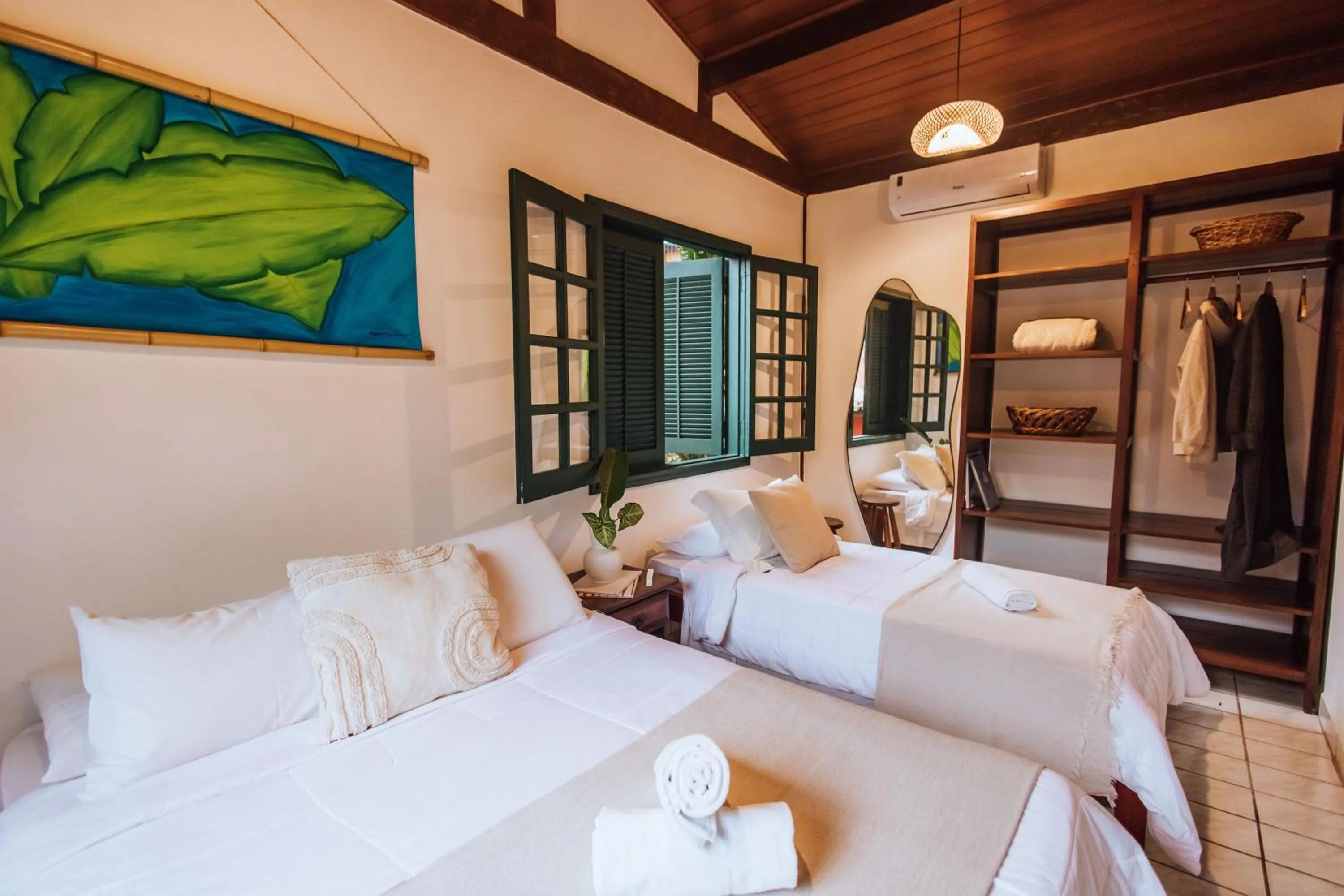 Bed in Pousada Vila das Pedras