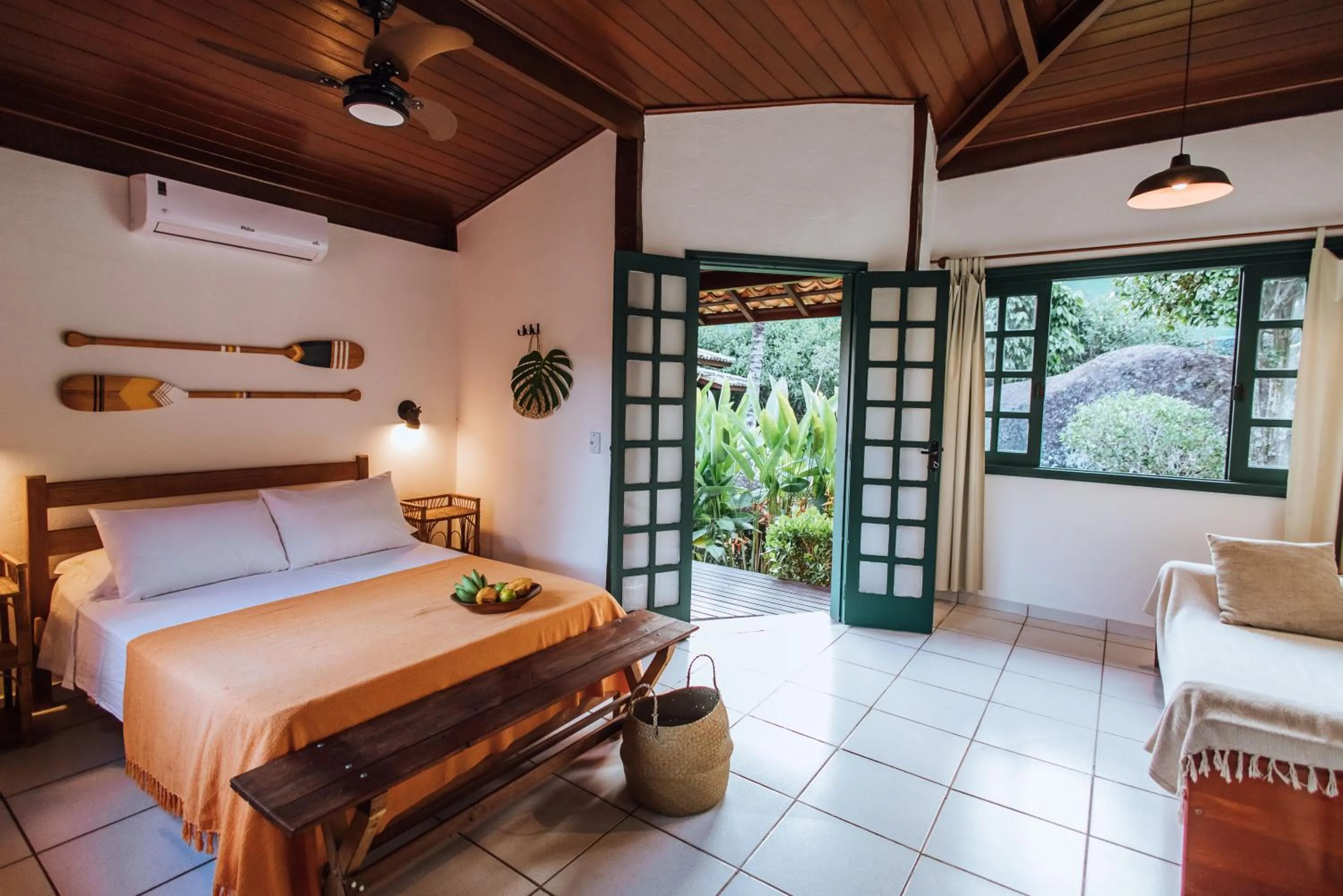 Bed in Pousada Vila das Pedras