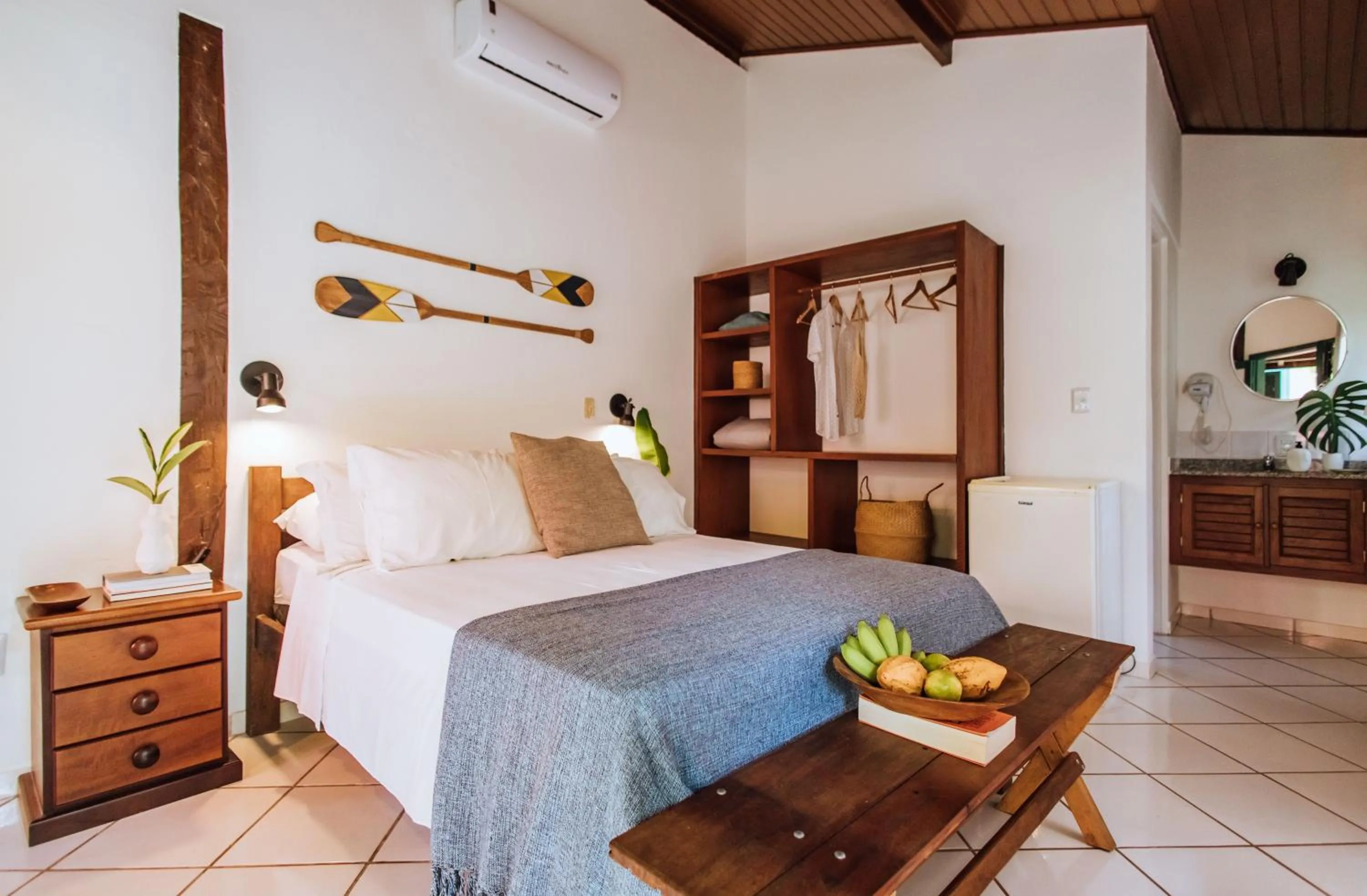 Bed in Pousada Vila das Pedras