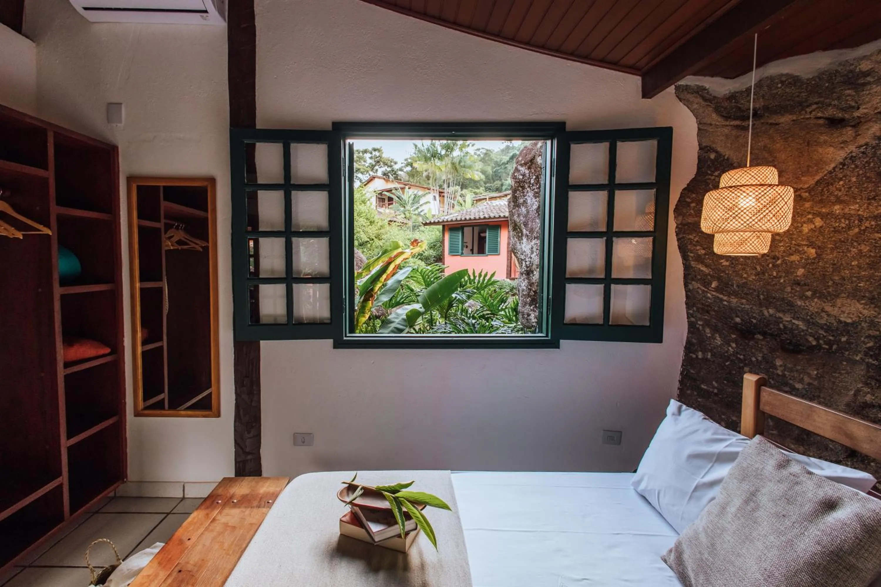 Bed in Pousada Vila das Pedras