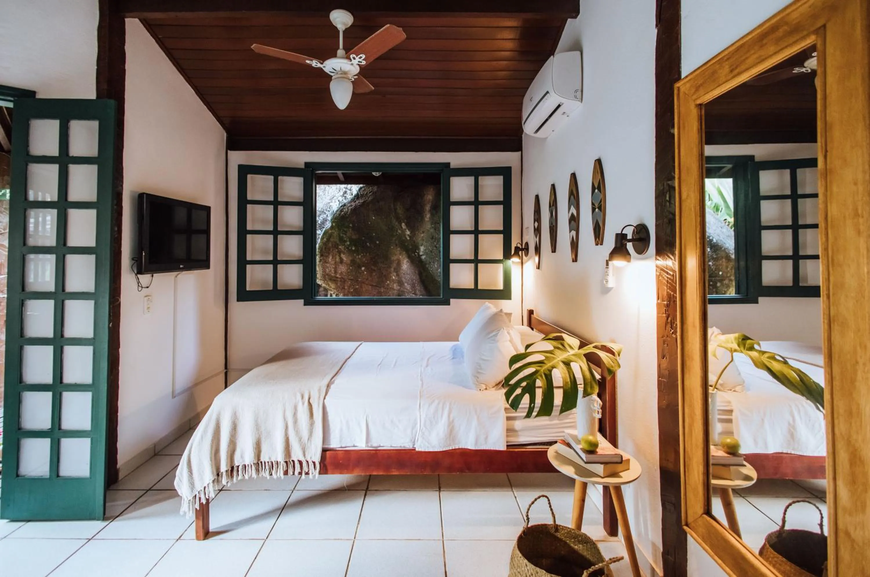 Bed in Pousada Vila das Pedras