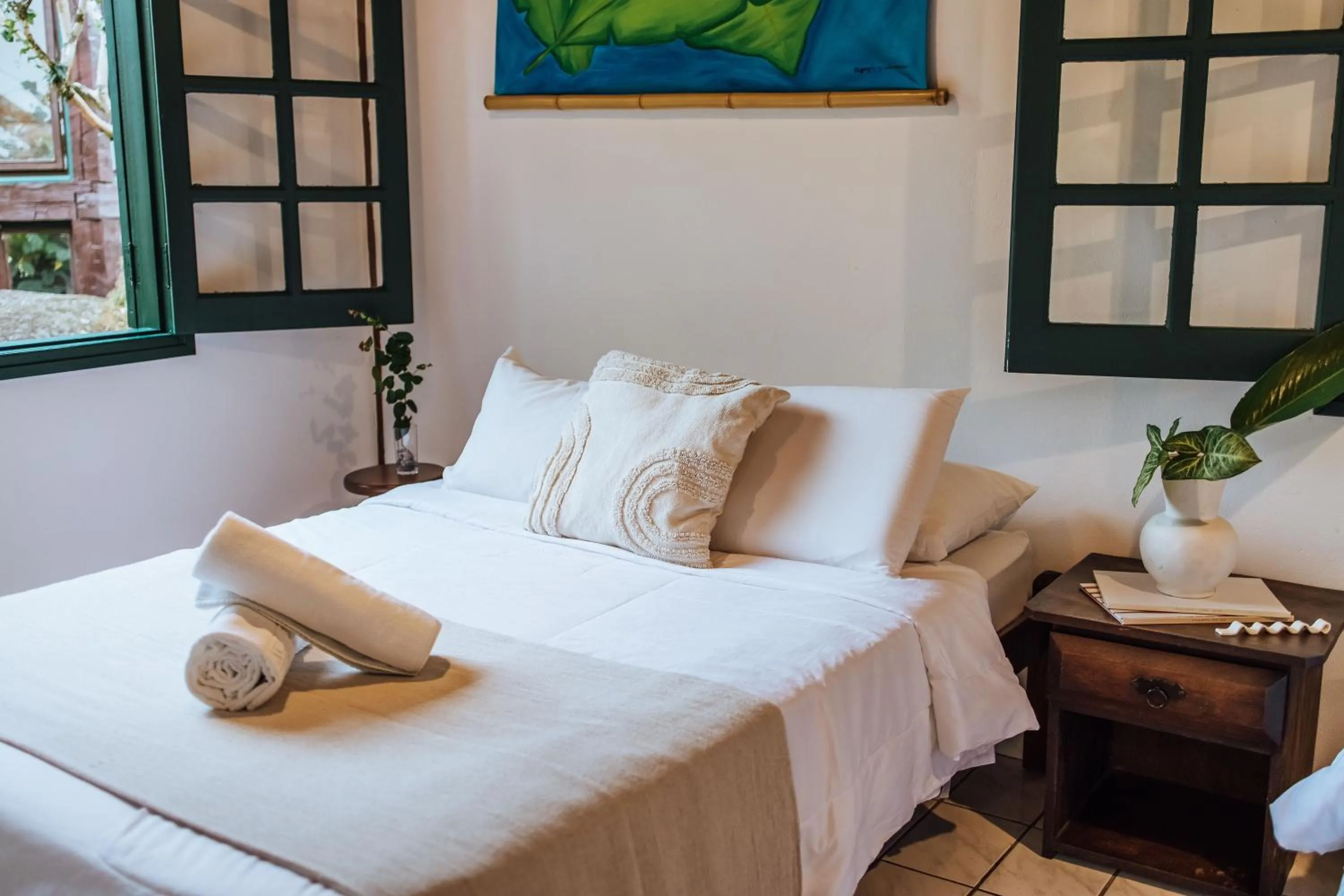 Bed in Pousada Vila das Pedras