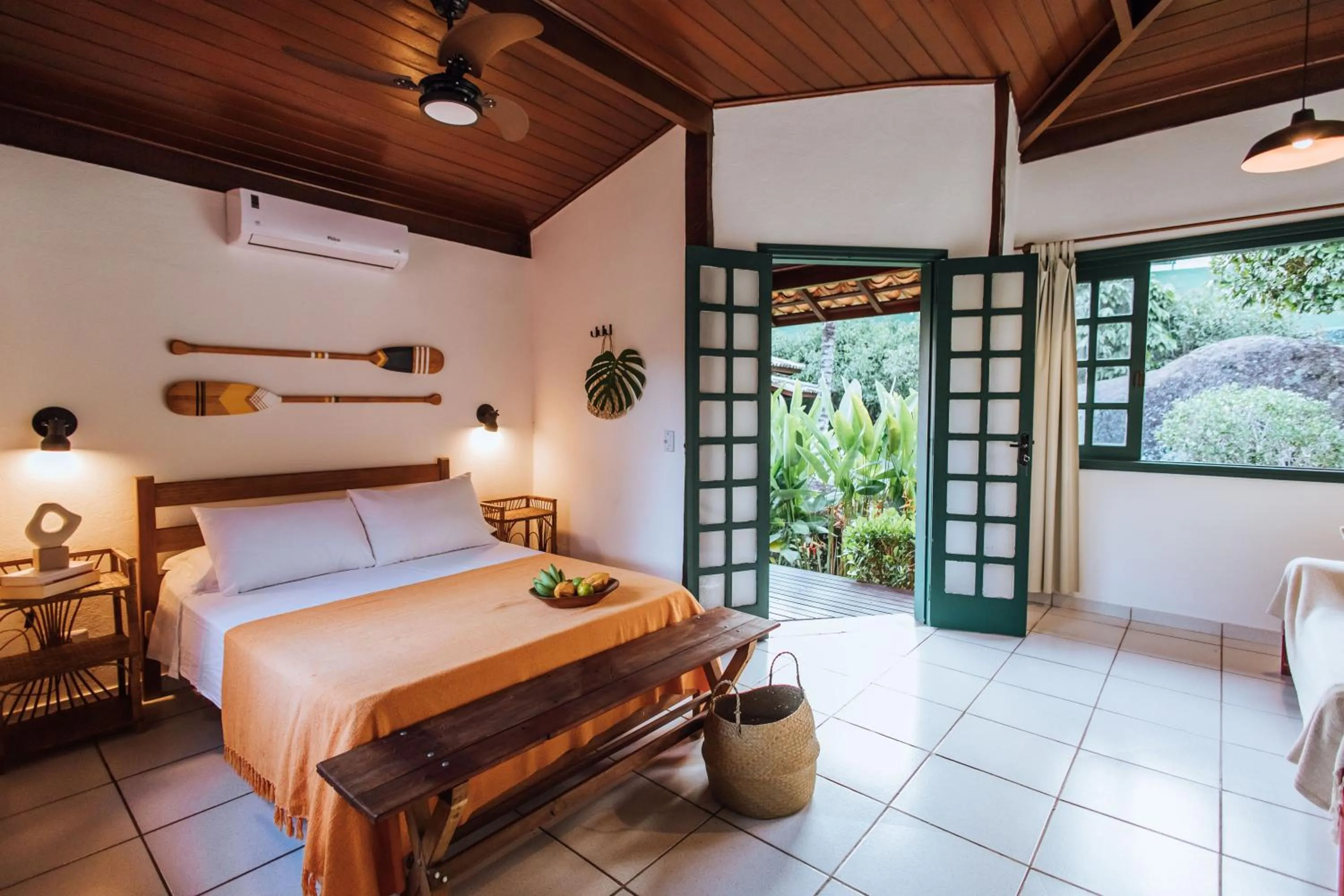 Bed in Pousada Vila das Pedras