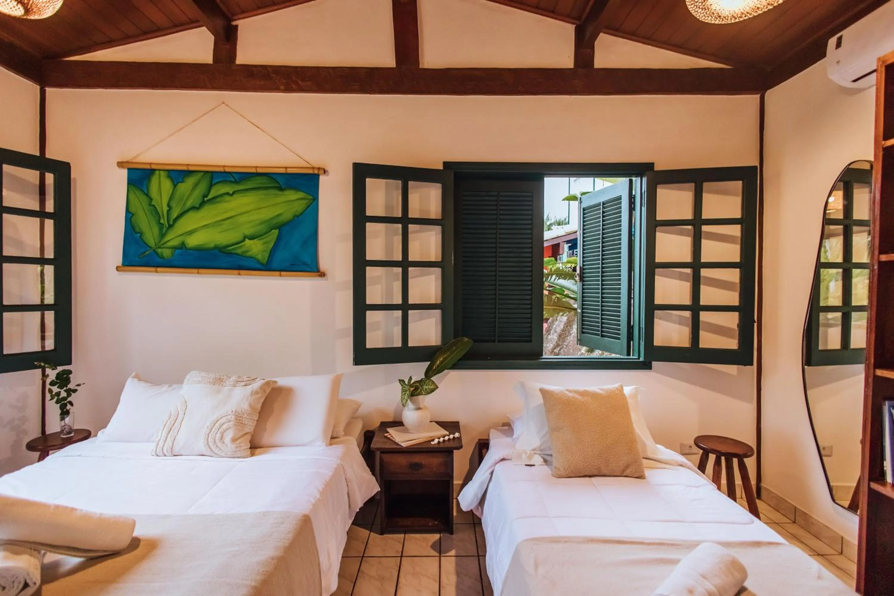 Bed in Pousada Vila das Pedras