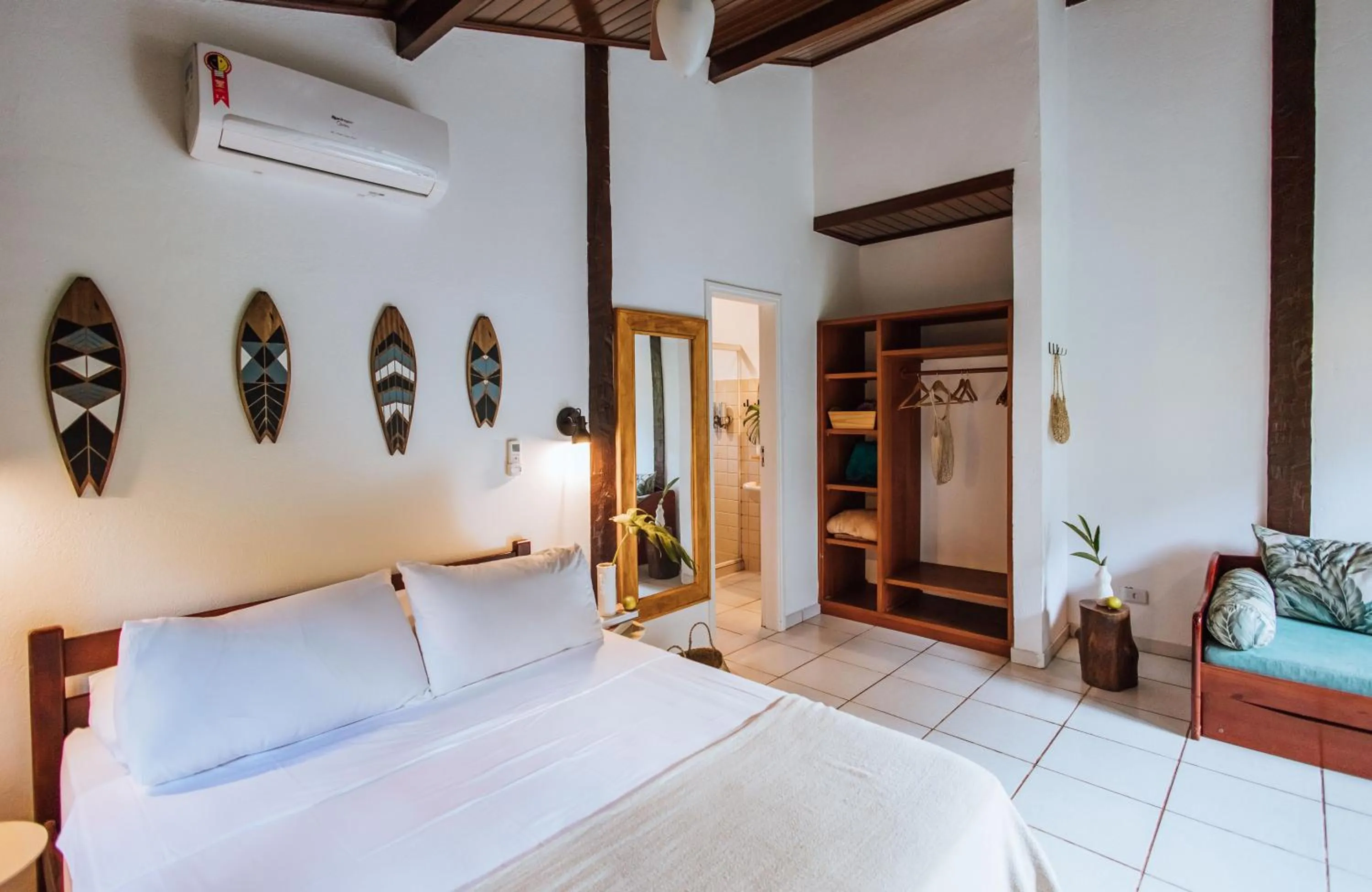 Bed in Pousada Vila das Pedras