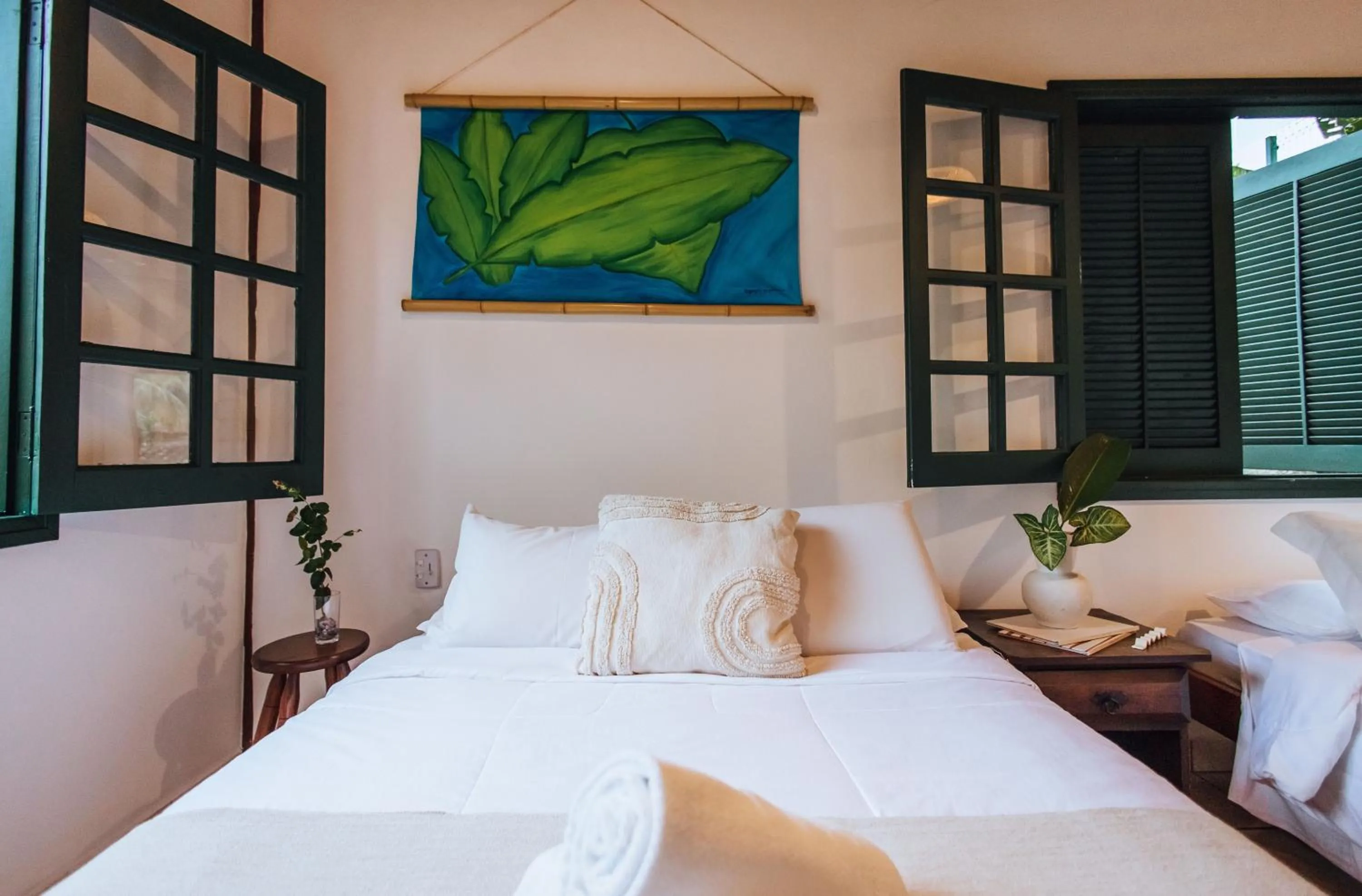 Bed in Pousada Vila das Pedras