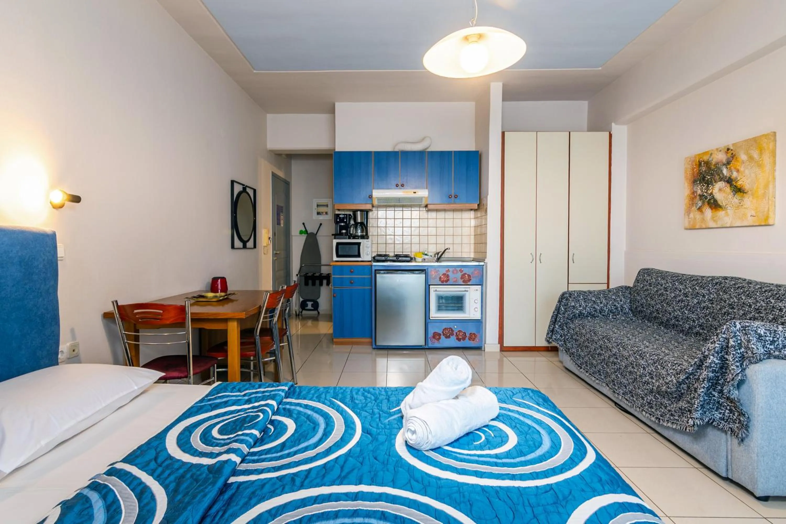 Kitchen or kitchenette in Alena Apartments