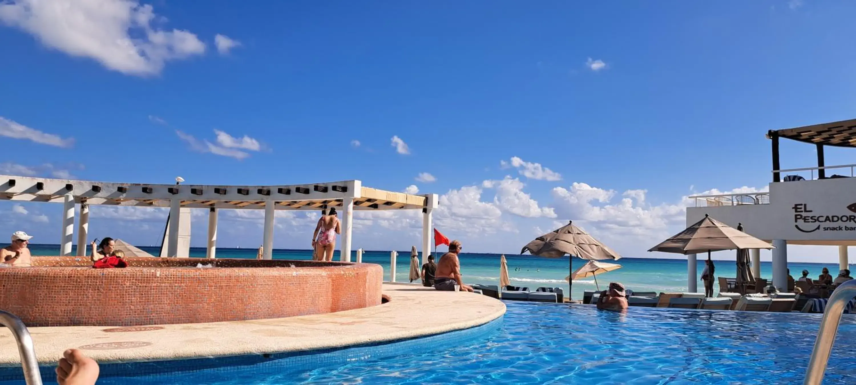 Hot Tub in SUNSET FISHERMEN BEACH & SPA RESORT-Optional All Inclusive- Room 344A-344B-Playacar, Phase 1 Hot Tub in SUNSET FISHERMEN BEACH & SPA RESORT-Optional All Inclusive- Room 344A-344B-Playacar, Phase 1