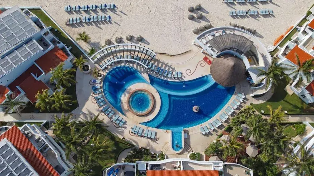 Bird's eye view in SUNSET FISHERMEN BEACH & SPA RESORT-Optional All Inclusive- Room 344A-344B-Playacar, Phase 1 Bird's eye view in SUNSET FISHERMEN BEACH & SPA RESORT-Optional All Inclusive- Room 344A-344B-Playacar, Phase 1