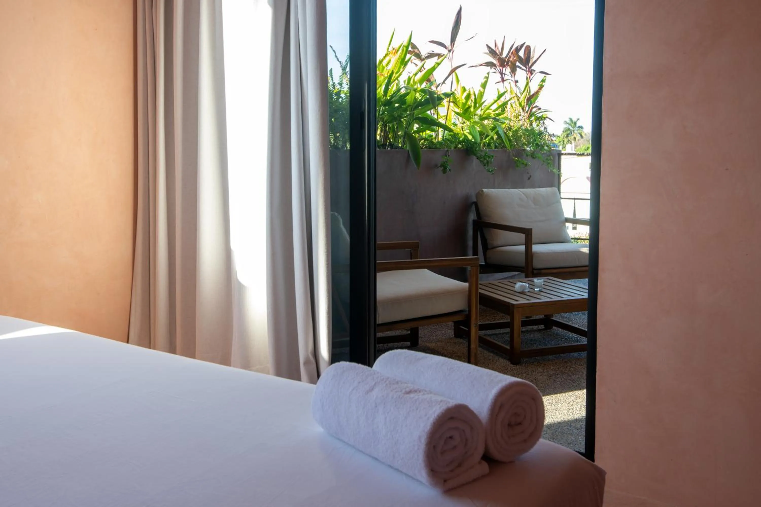 Balcony/Terrace, Bed in Casa Toro La Punta