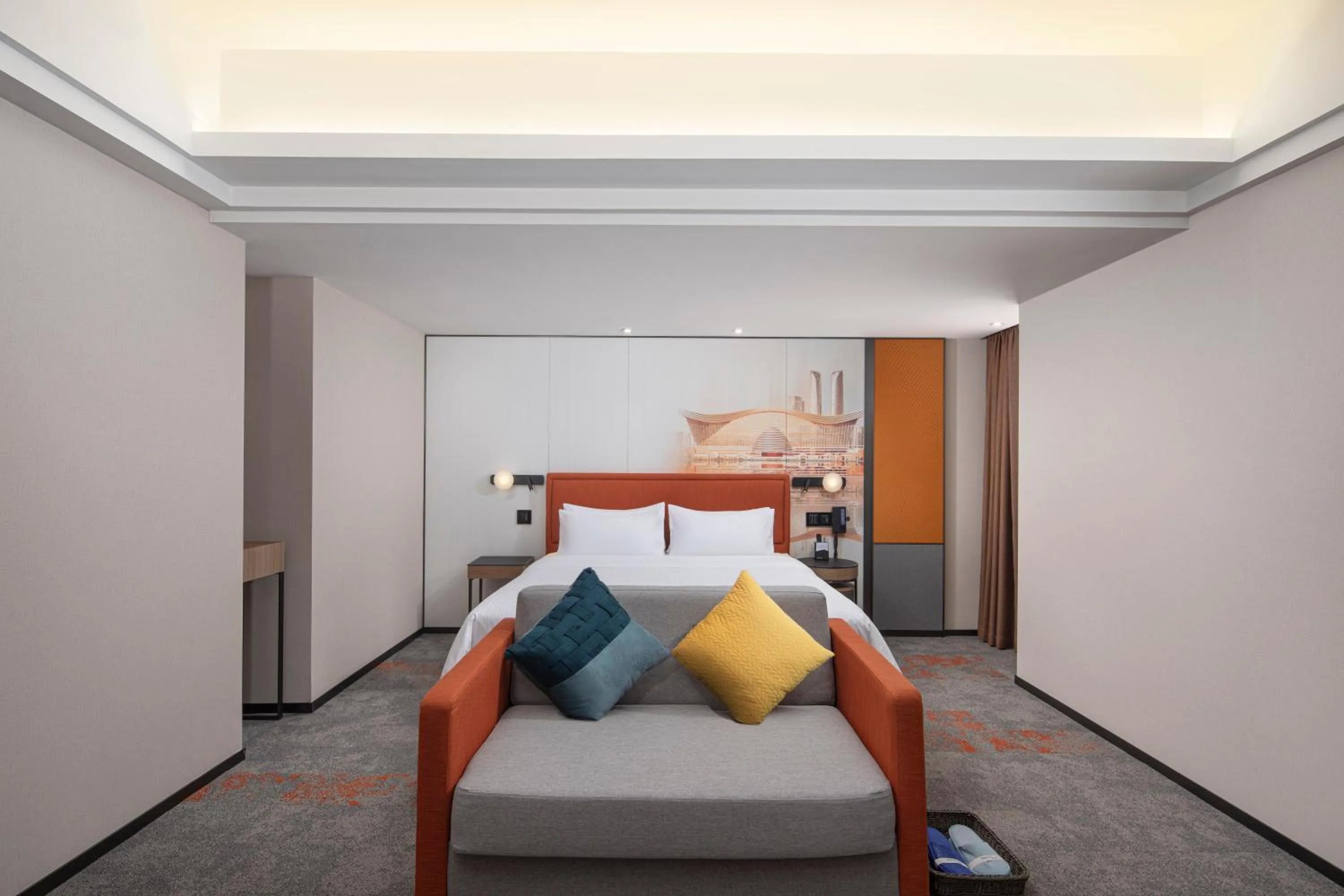 Photo of the whole room, Bed in Hampton by Hilton Chengdu Wuhou Waishuannan