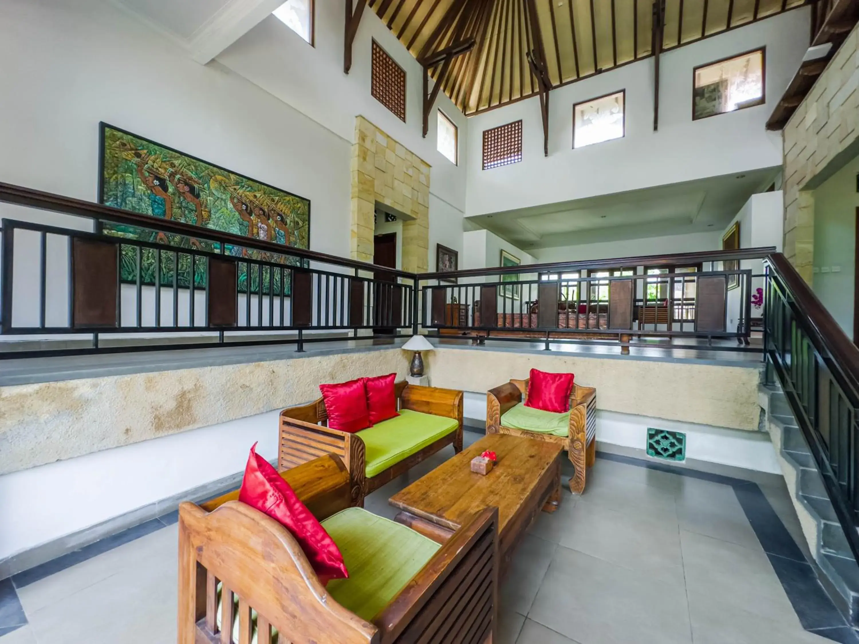 Seating area in Uma Dana Ubud Seating area in Uma Dana Ubud