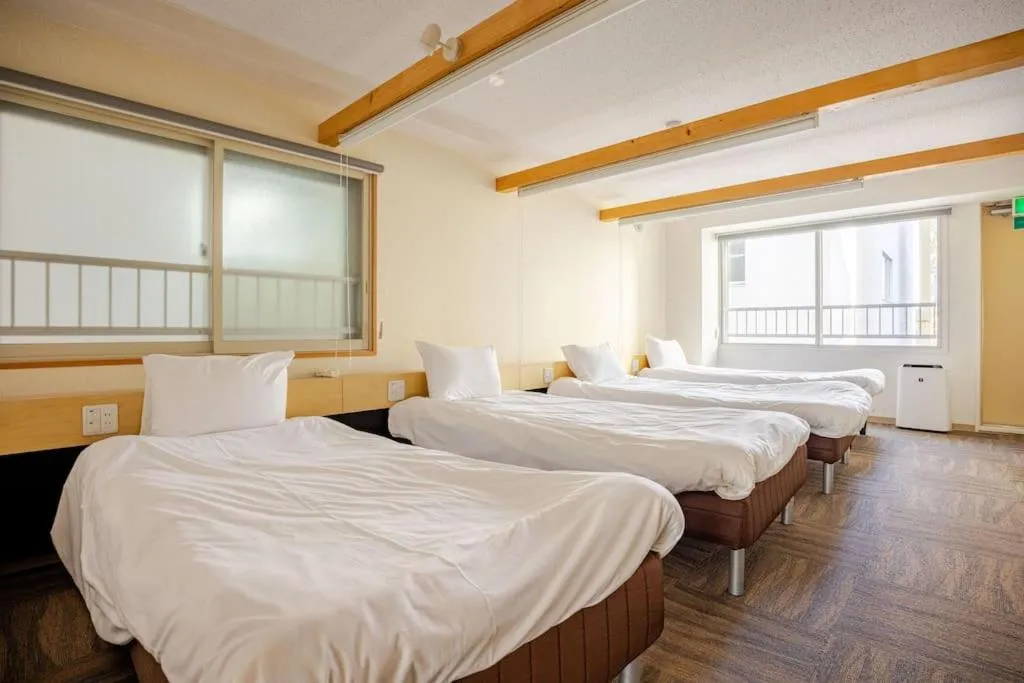 Bed in Fun Hotel Sapporo