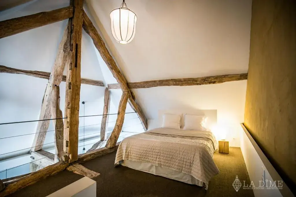 Bedroom, Bed in La Dime de Giverny - Cottages Bedroom, Bed in La Dime de Giverny - Cottages