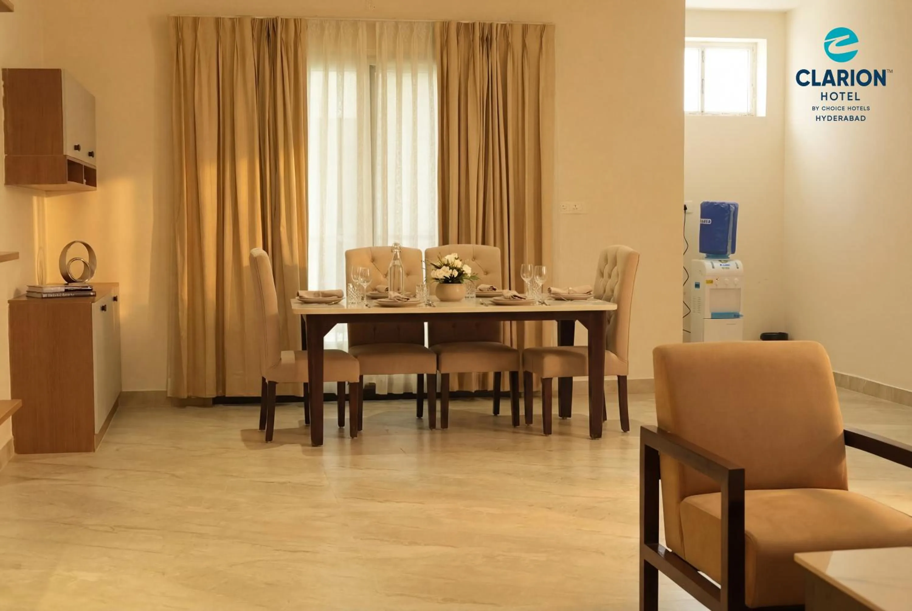 Dining area in Clarion Hotel Hyderabad