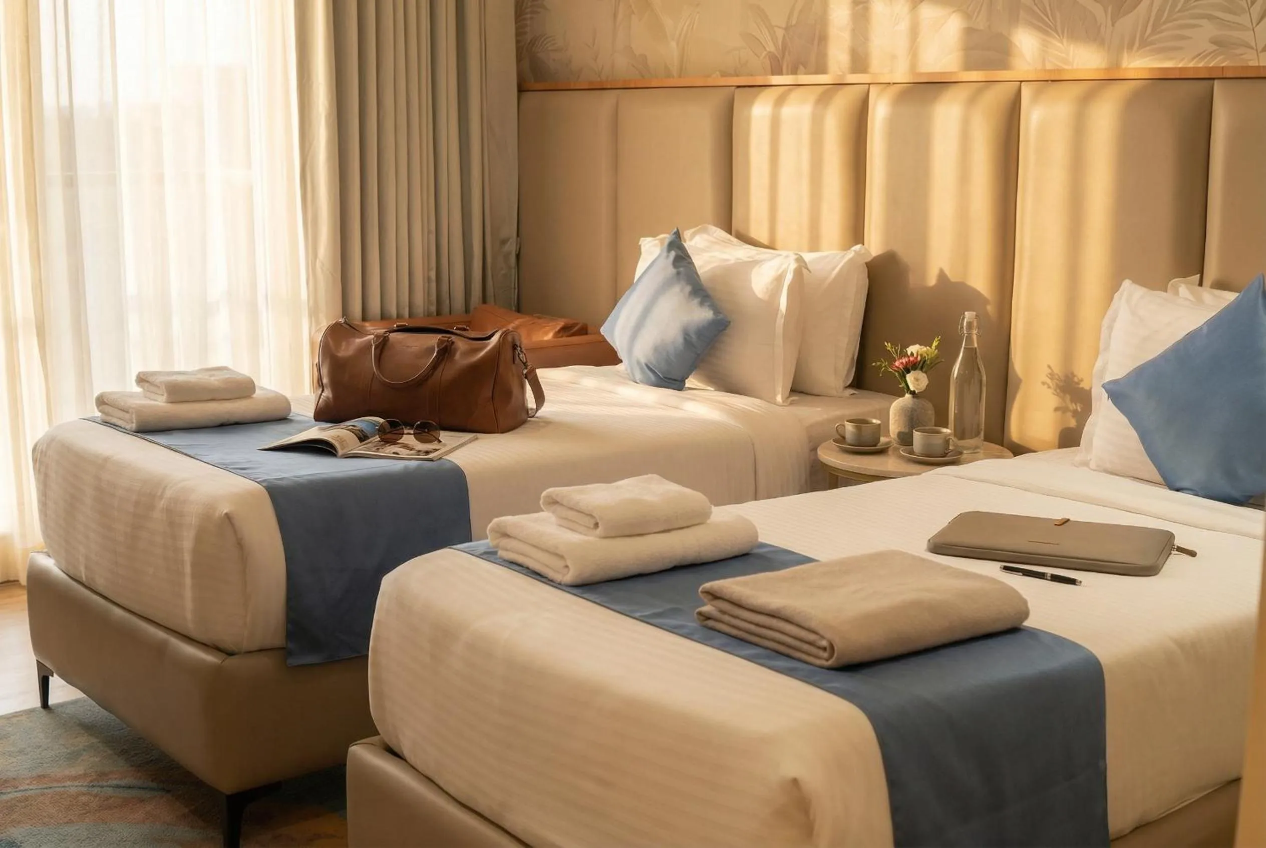 Bed in Clarion Hotel Hyderabad