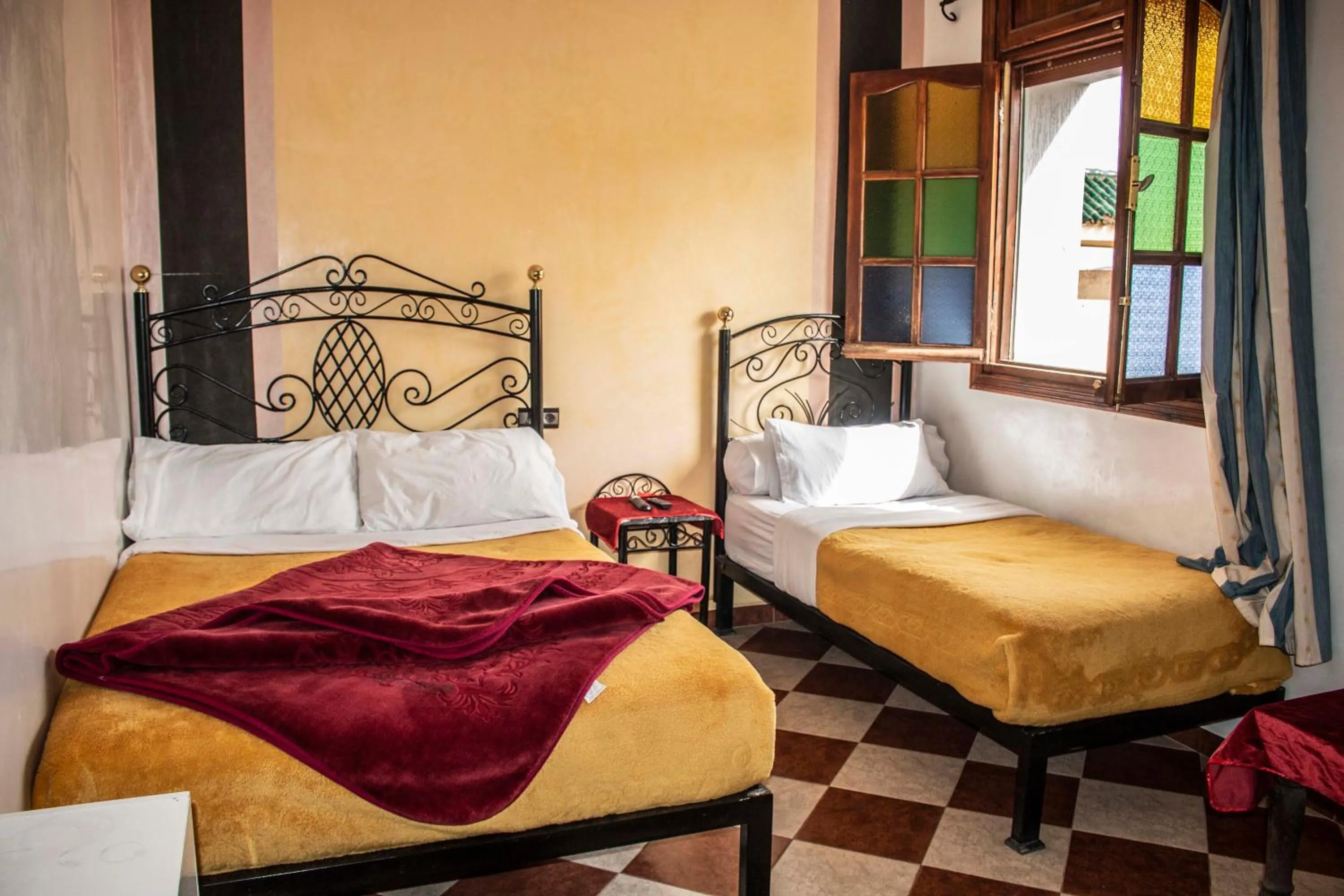 Bed in Hôtel Restaurant Ali