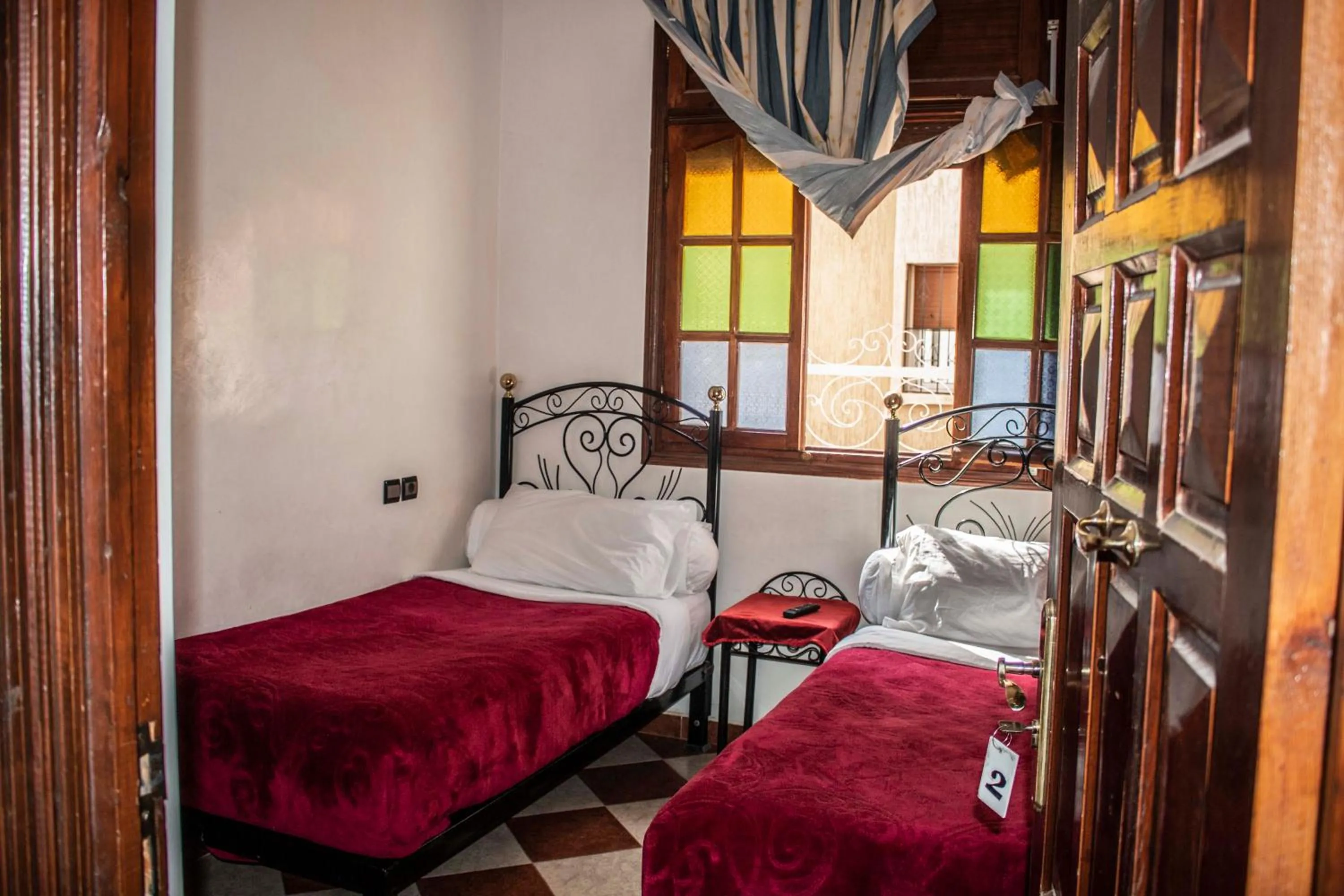 Bed in Hôtel Restaurant Ali