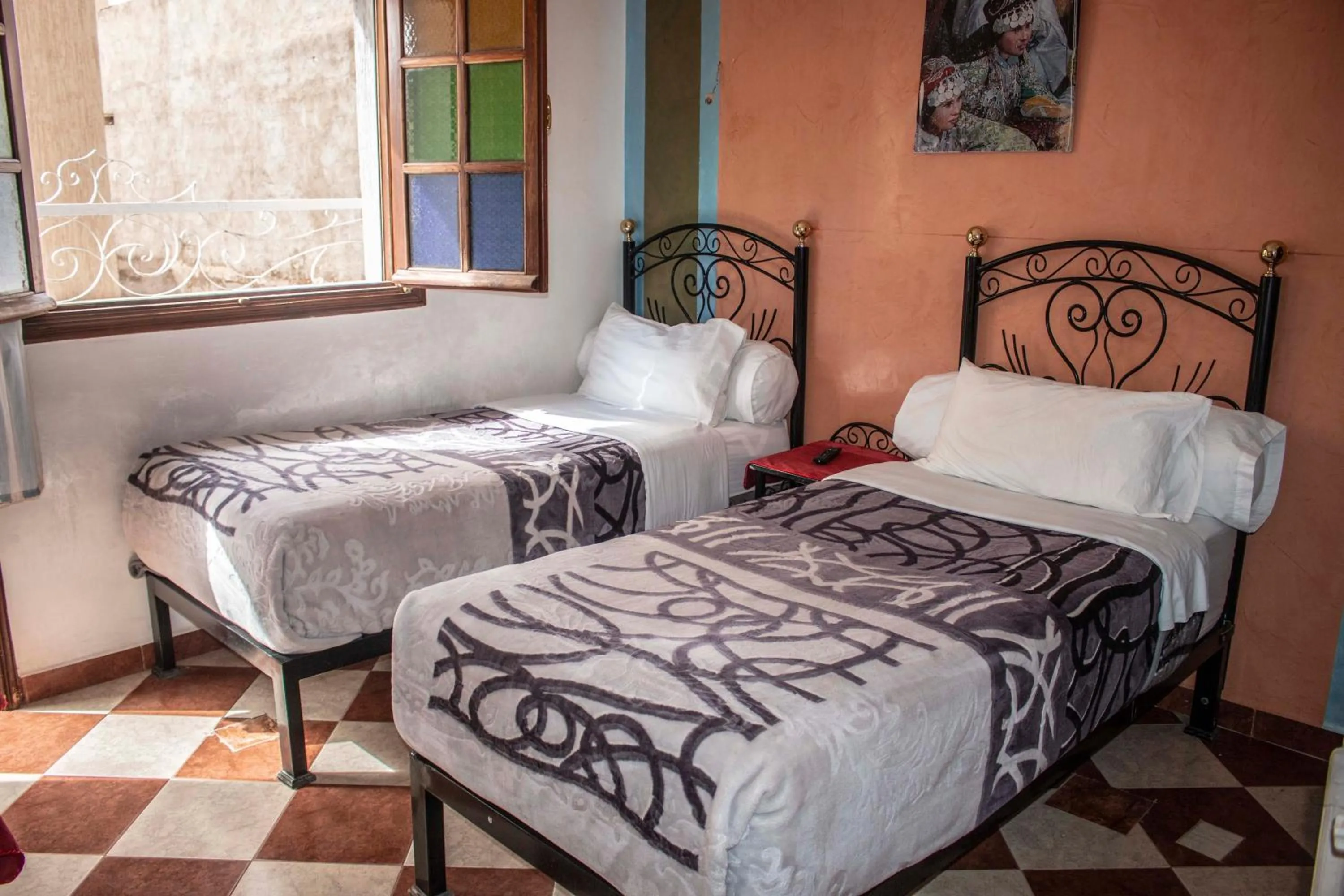 Bed in Hôtel Restaurant Ali
