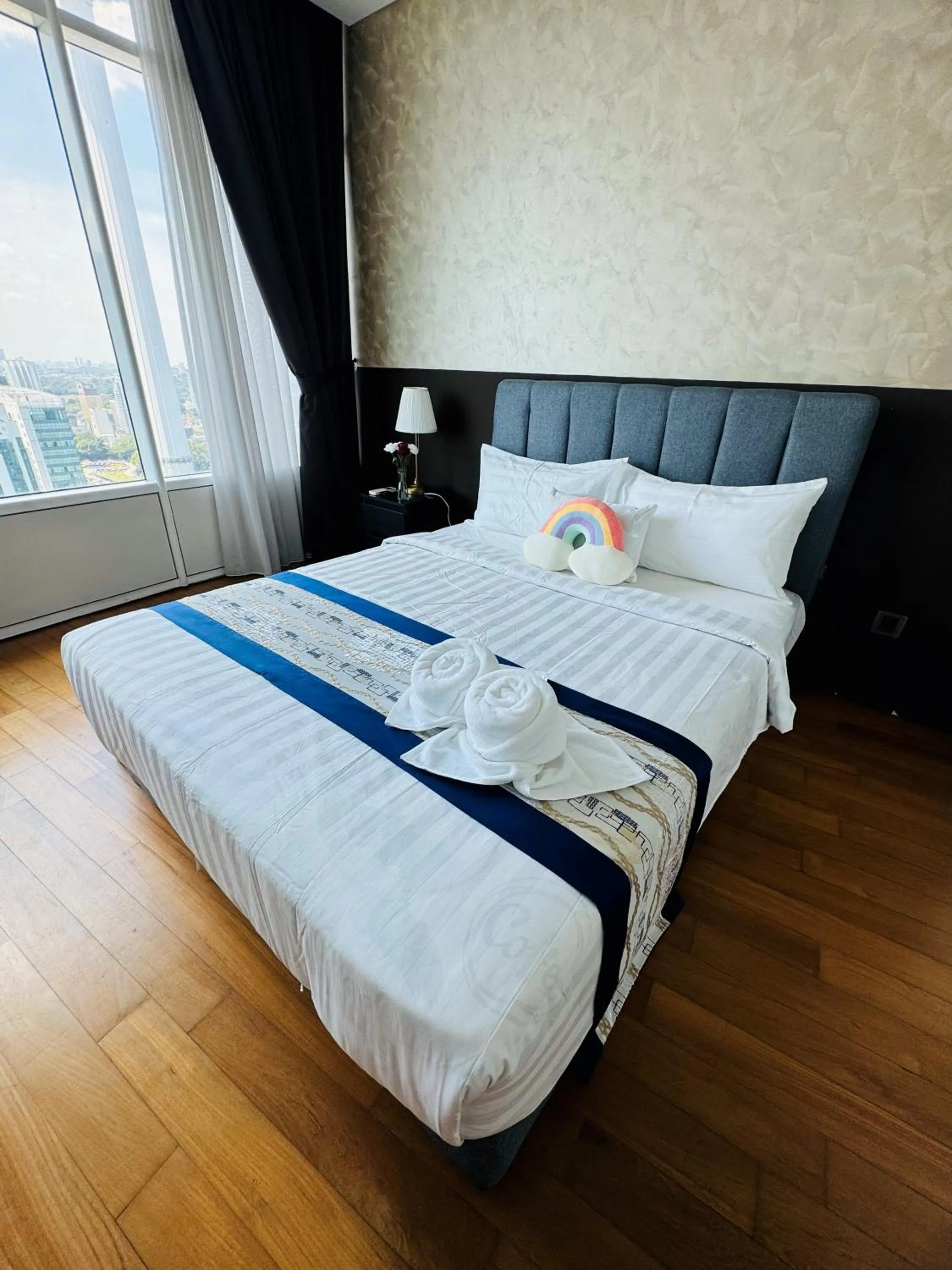 Bed in Vortex Suites in Kuala Lumpur