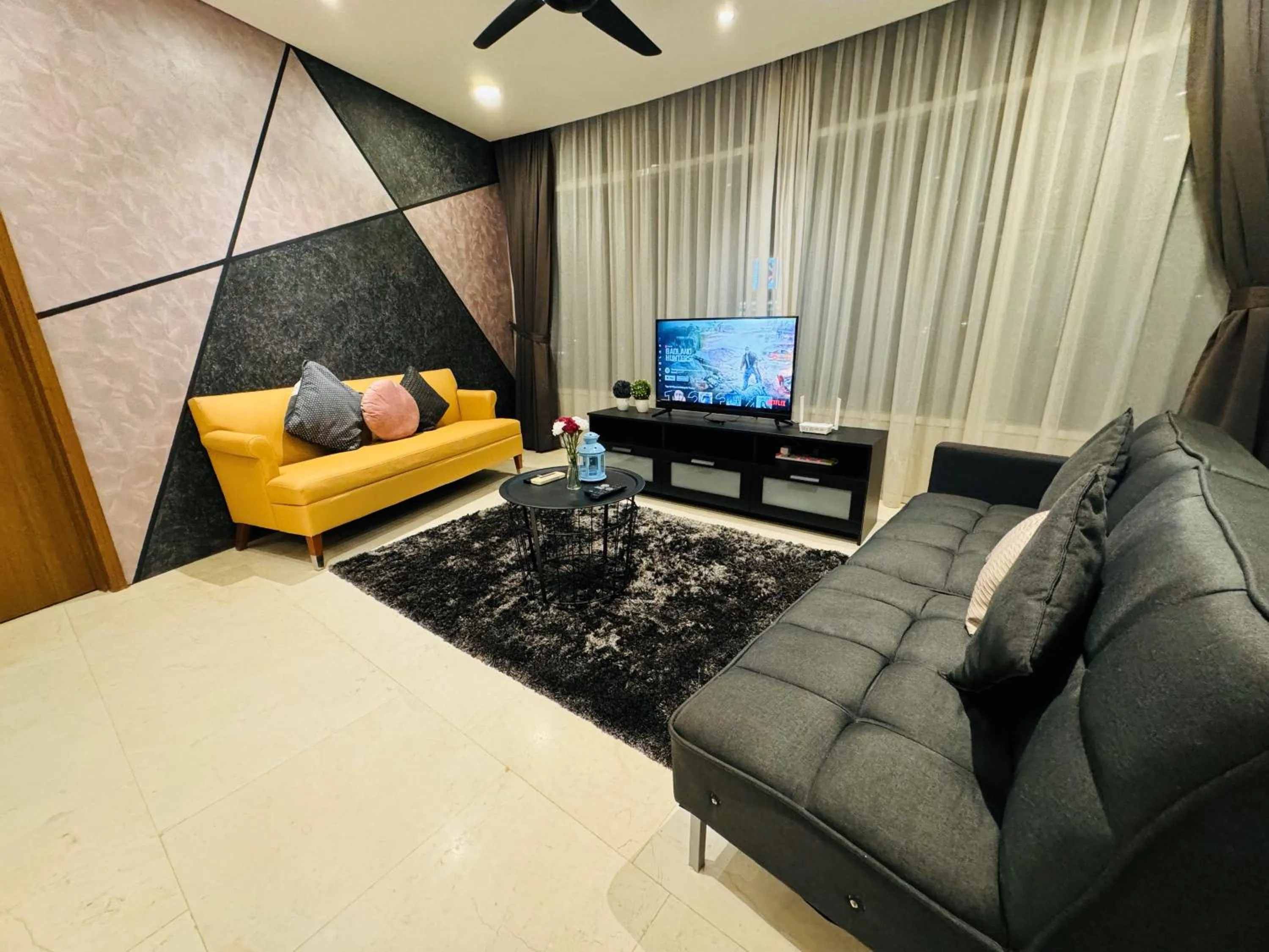 Living room in Vortex Suites in Kuala Lumpur