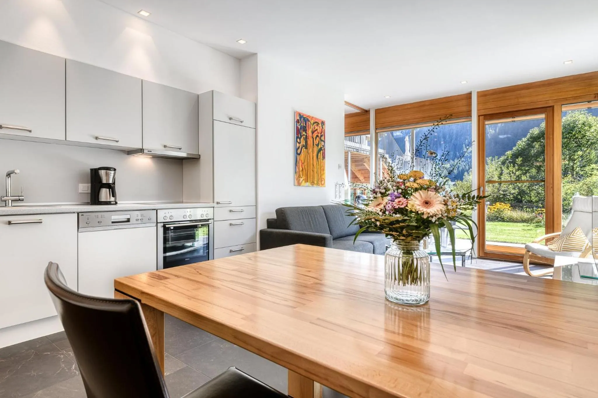 Kitchen or kitchenette in Panorama Chalet Bellavista