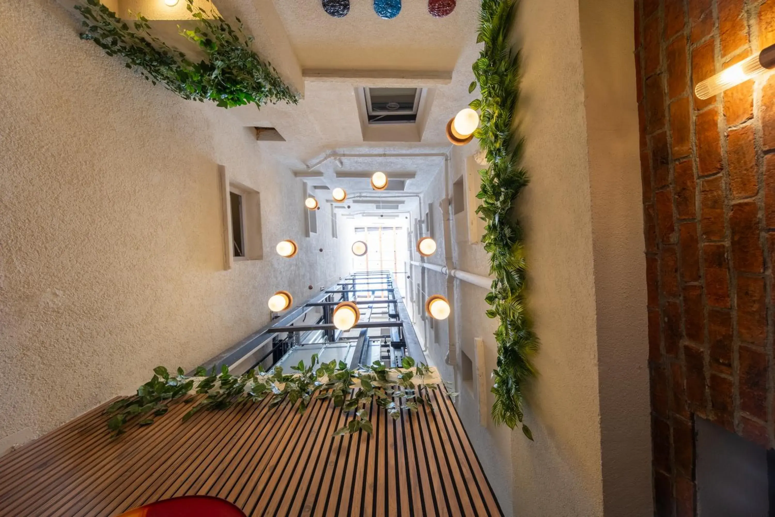 Inner courtyard view in Hexa Apartments Sisli Inner courtyard view in Hexa Apartments Sisli