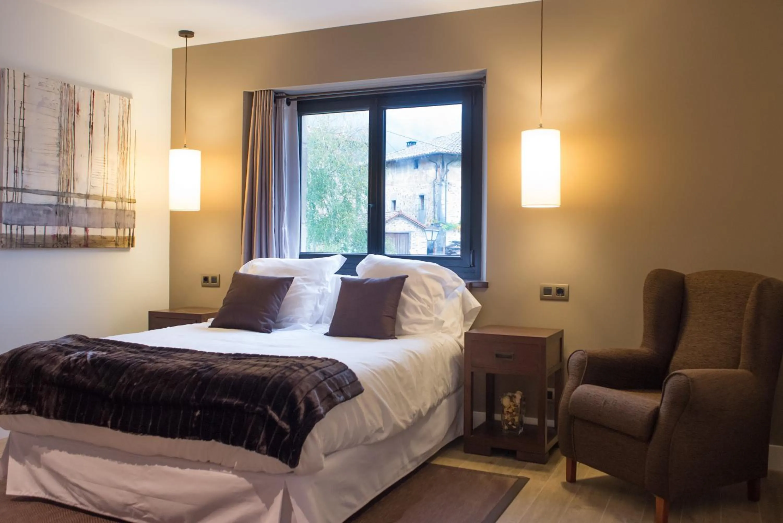 Bed in Osabarena Hotela