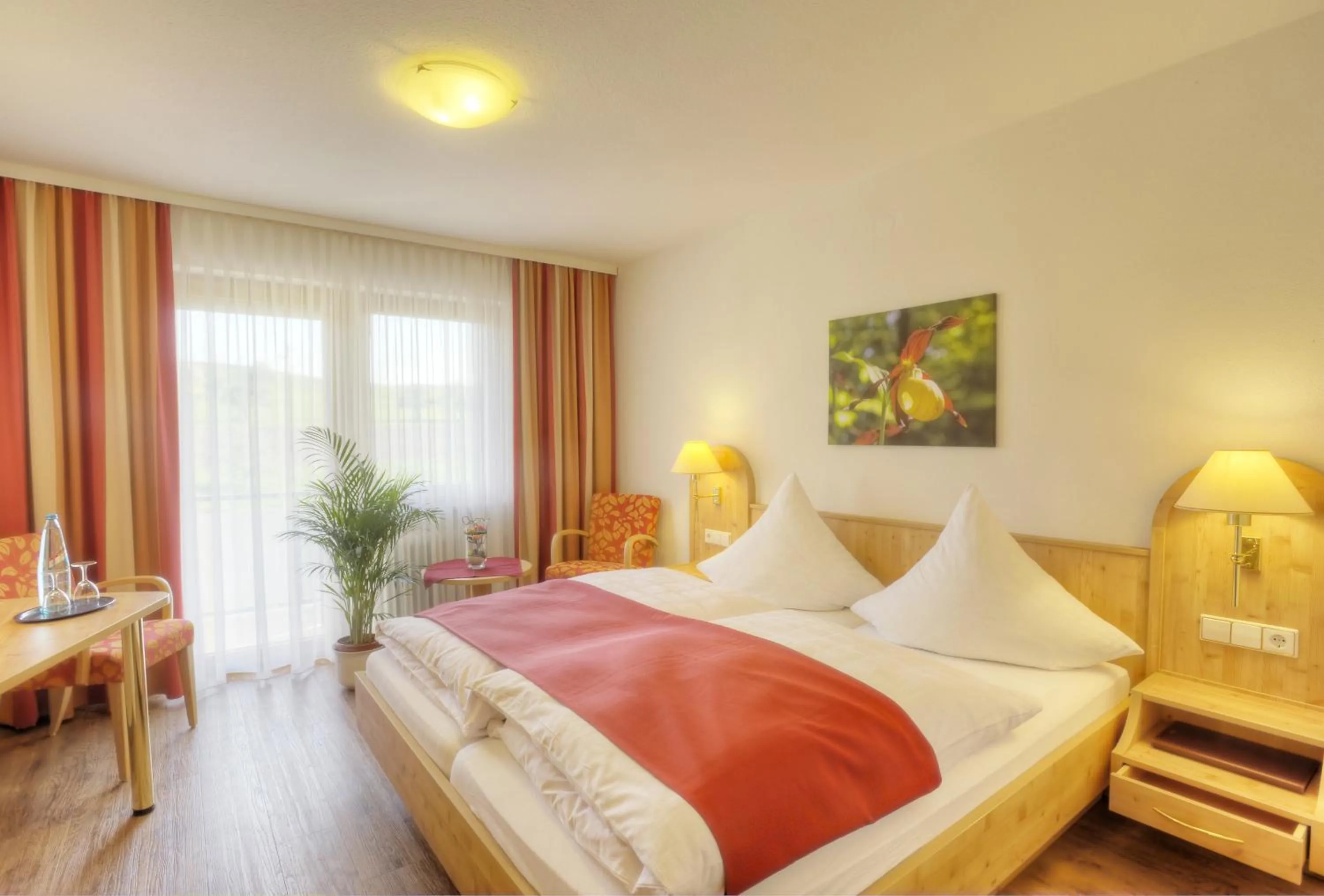 Bathroom, Bed in Pension Fohrenberg