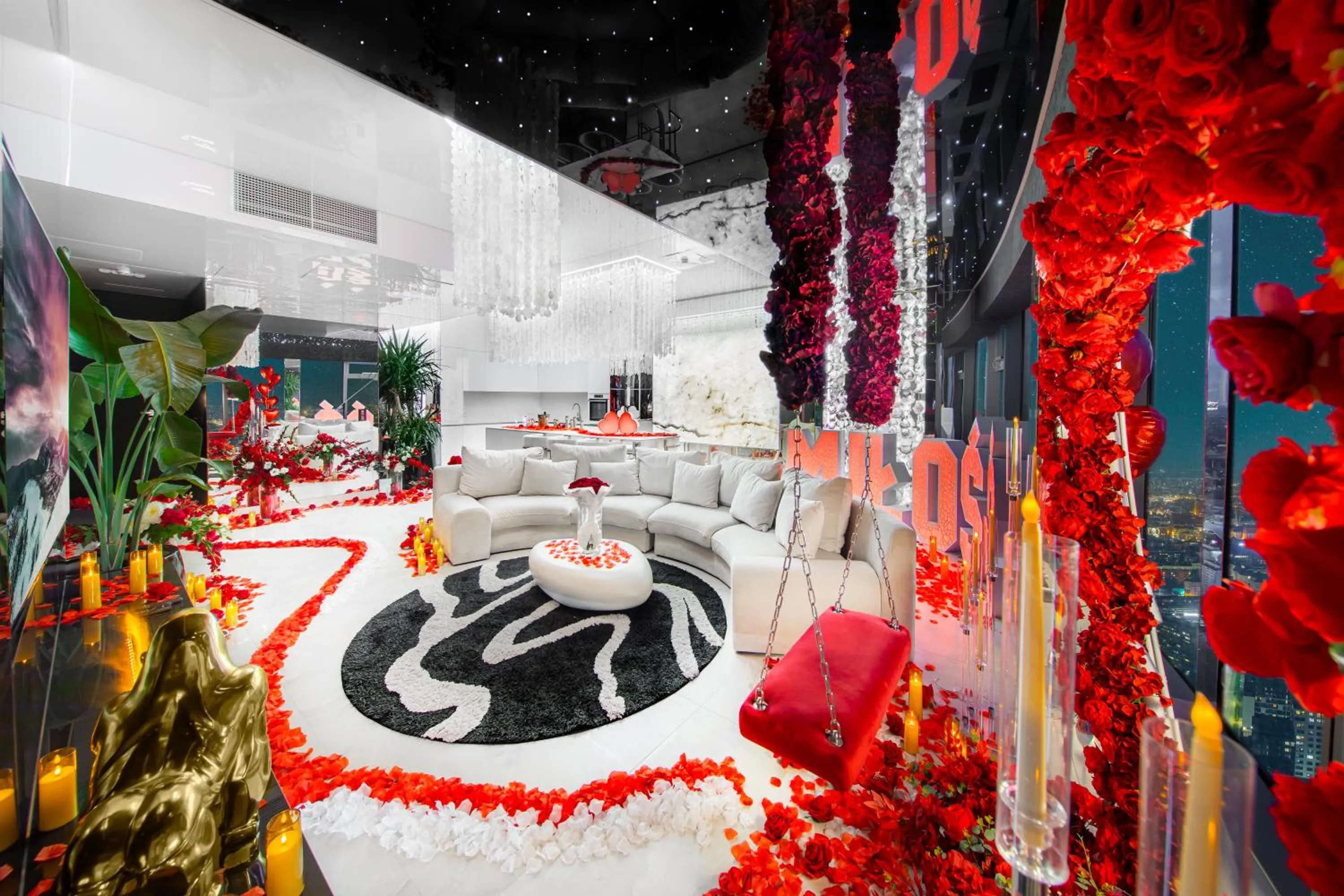 Living room in Apartamenty Sky Tower z Jakuzzi Przy Oknie